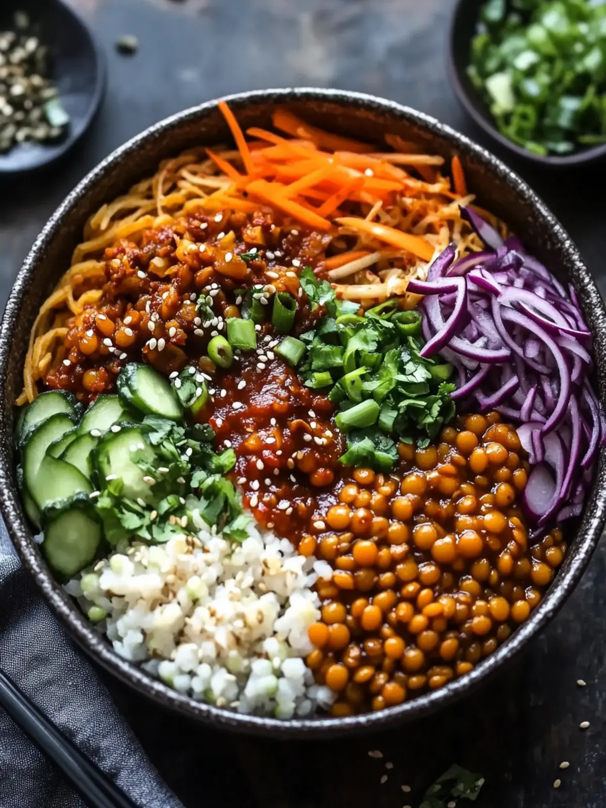 Korean Lentils Vegan Bulgogi: A Quick Comfort Food Delight 2 Korean Lentils Vegan Bulgogi