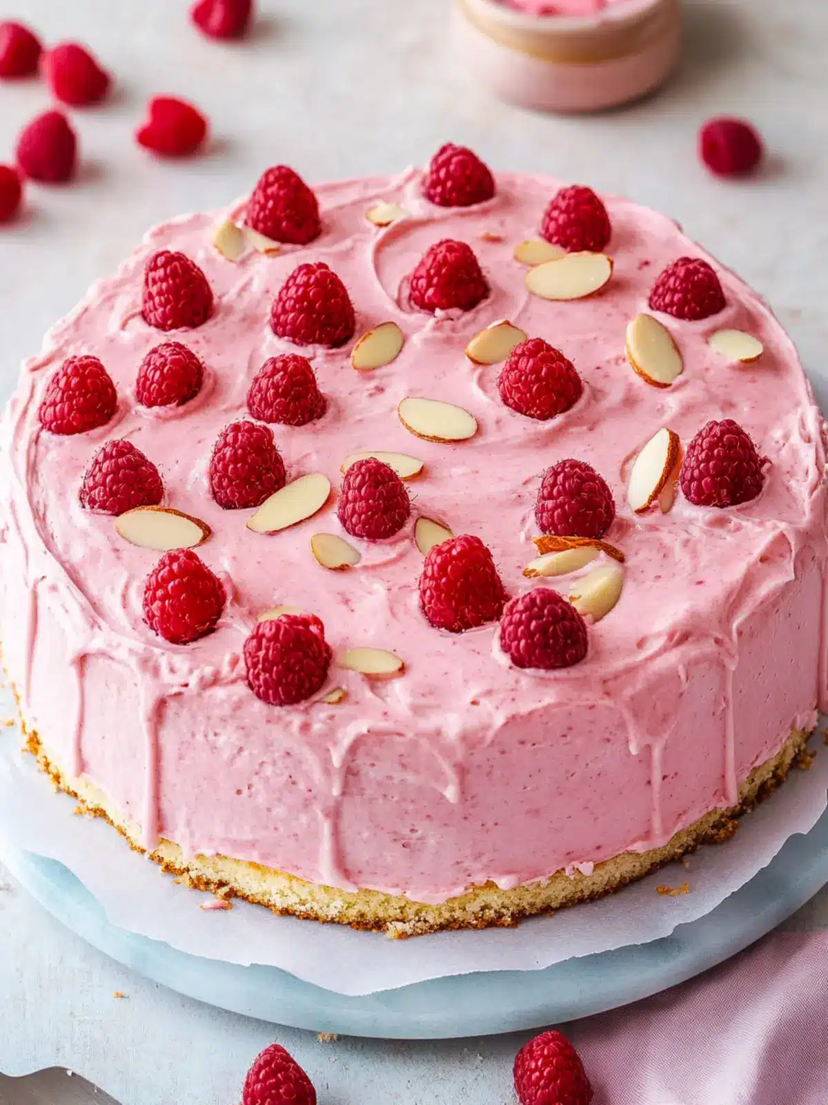 Decadent Almond Raspberry Cake with Silky Buttercream Magic 2 Almond Raspberry Cake