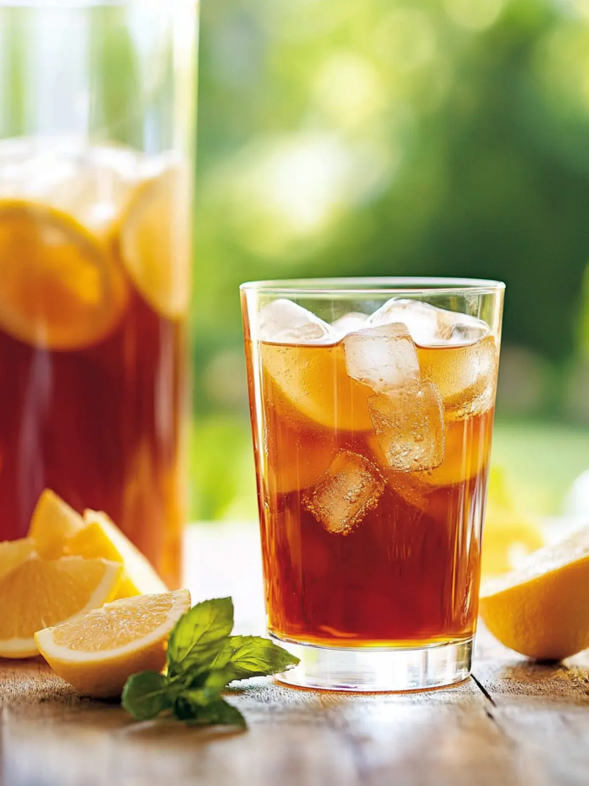 Herbal Iced Tea Magic: Refreshing Lemon Apple Fusion! 3 Herbal Iced Tea