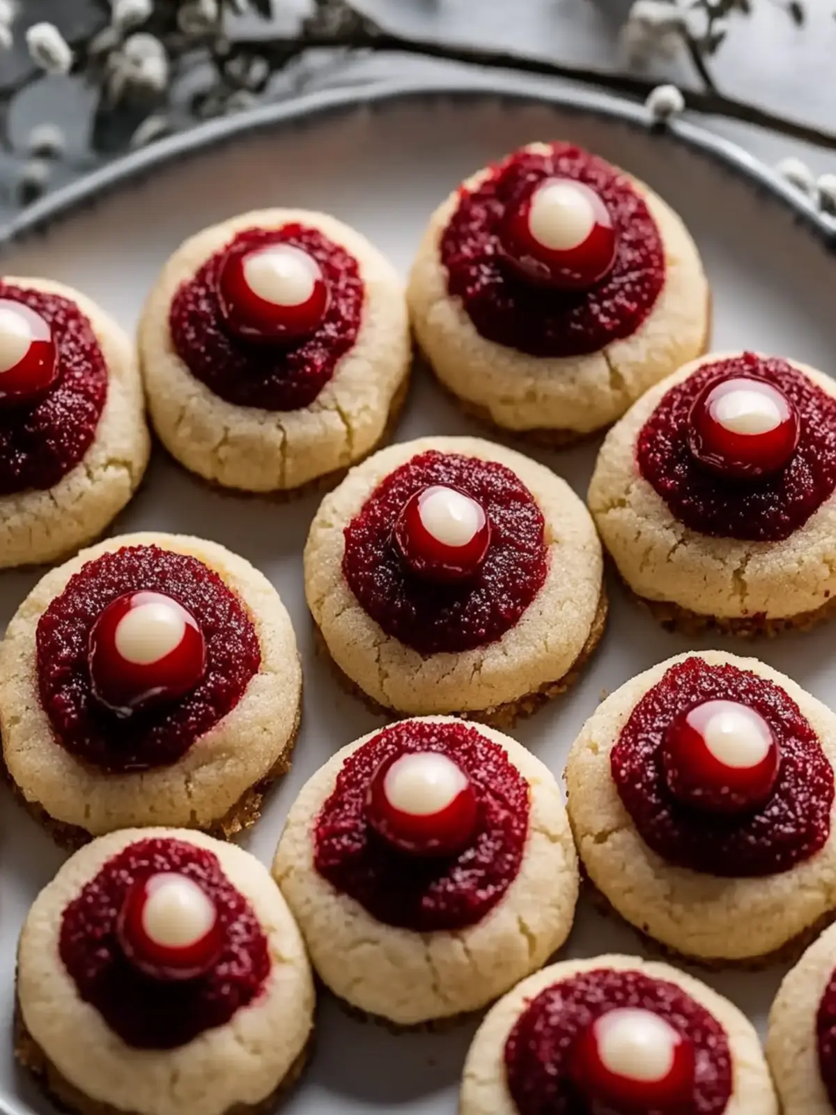 Irresistible Red Velvet Cream Cheese Thumbprint Cookies Recipe 3 Red Velvet Cream Cheese Thumbprint Cookies