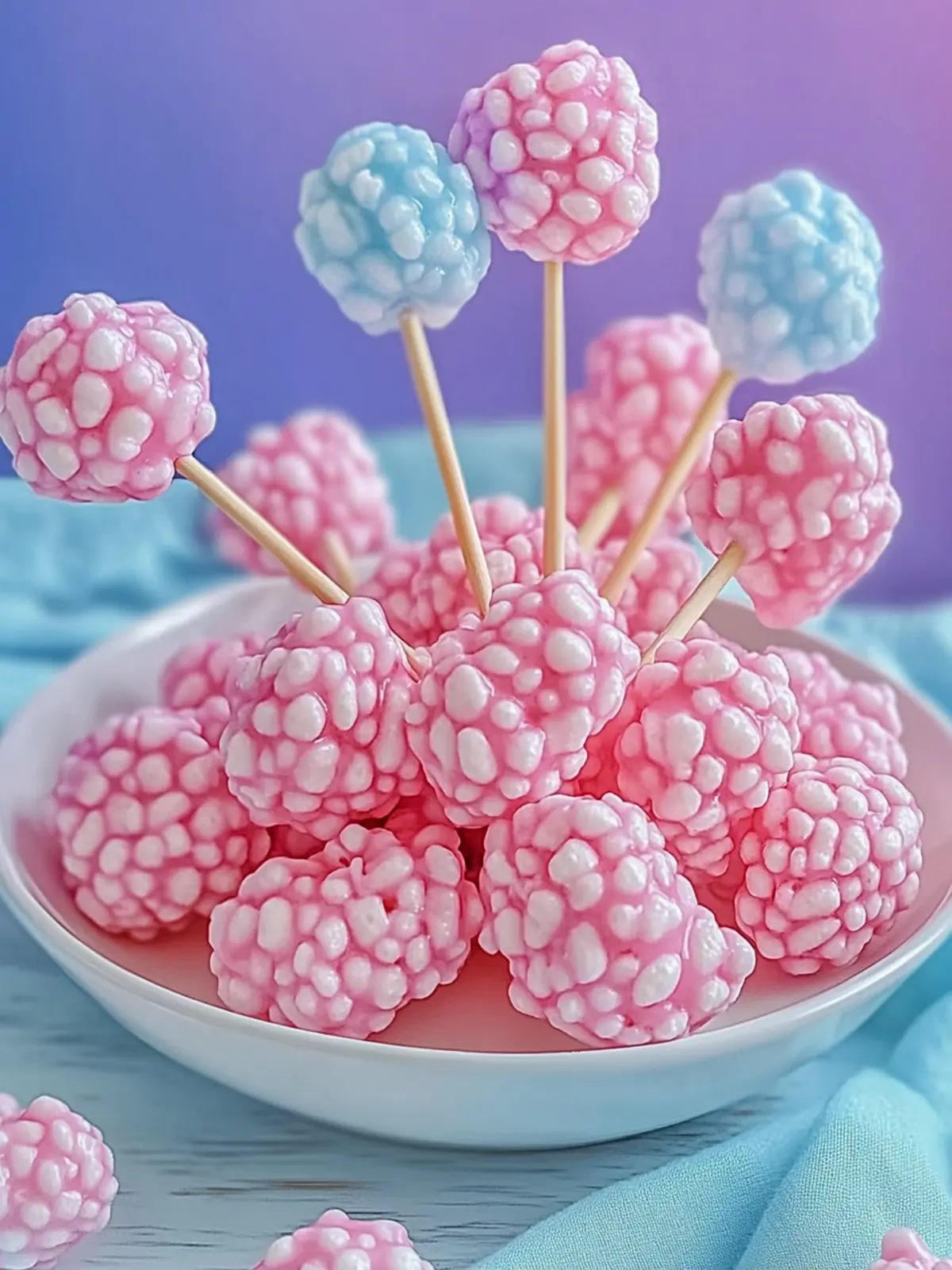 Colorful Cotton Candy Rice Krispies Twists for Sweet Fun! 4 Cotton Candy Rice Krispies