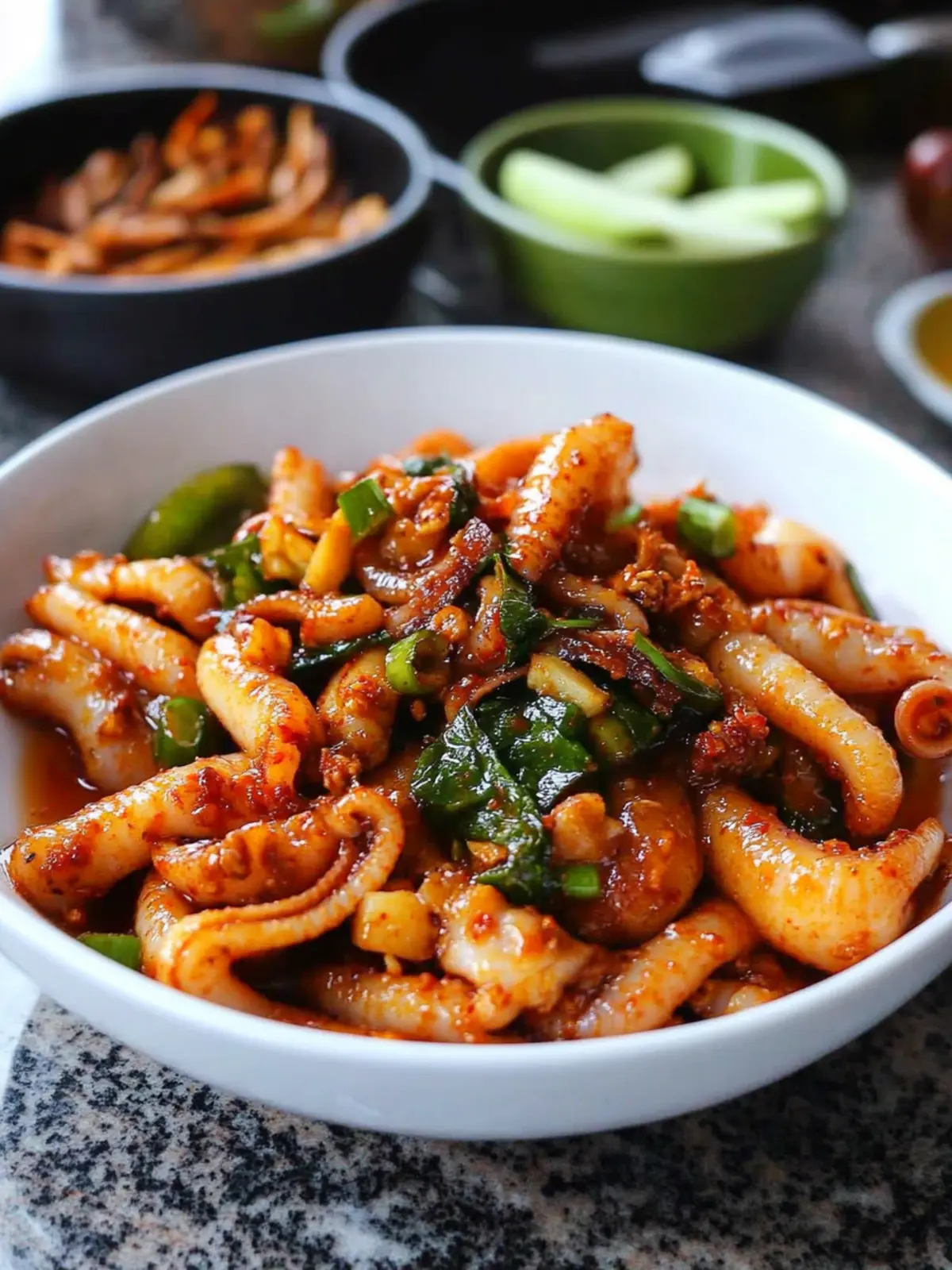 Spicy Stir Fried Squid: A Flavor Explosion for Your Table 5 Spicy stir fried squid