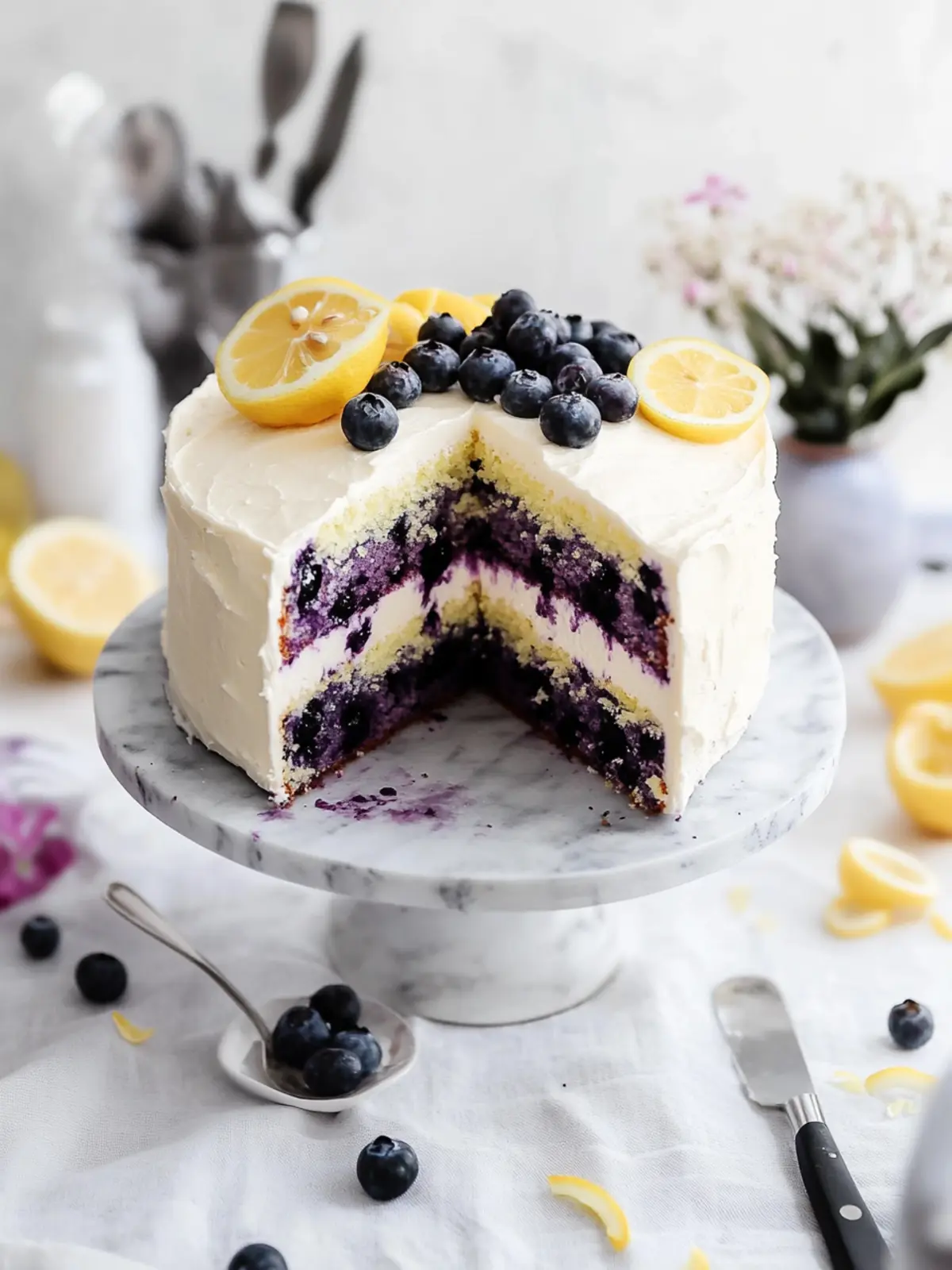 Super Moist Lemon Blueberry Cake That's Simply Irresistible 3 Super Moist Lemon Blueberry Cake