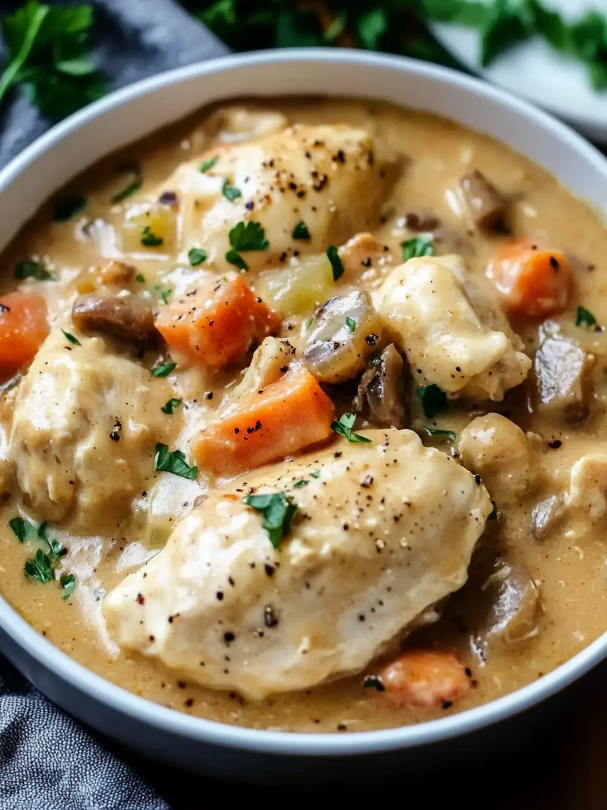 Deliciously Creamy Chicken Casserole for Your Slow Cooker 3 Creamy Chicken Casserole (Slow Cooker)