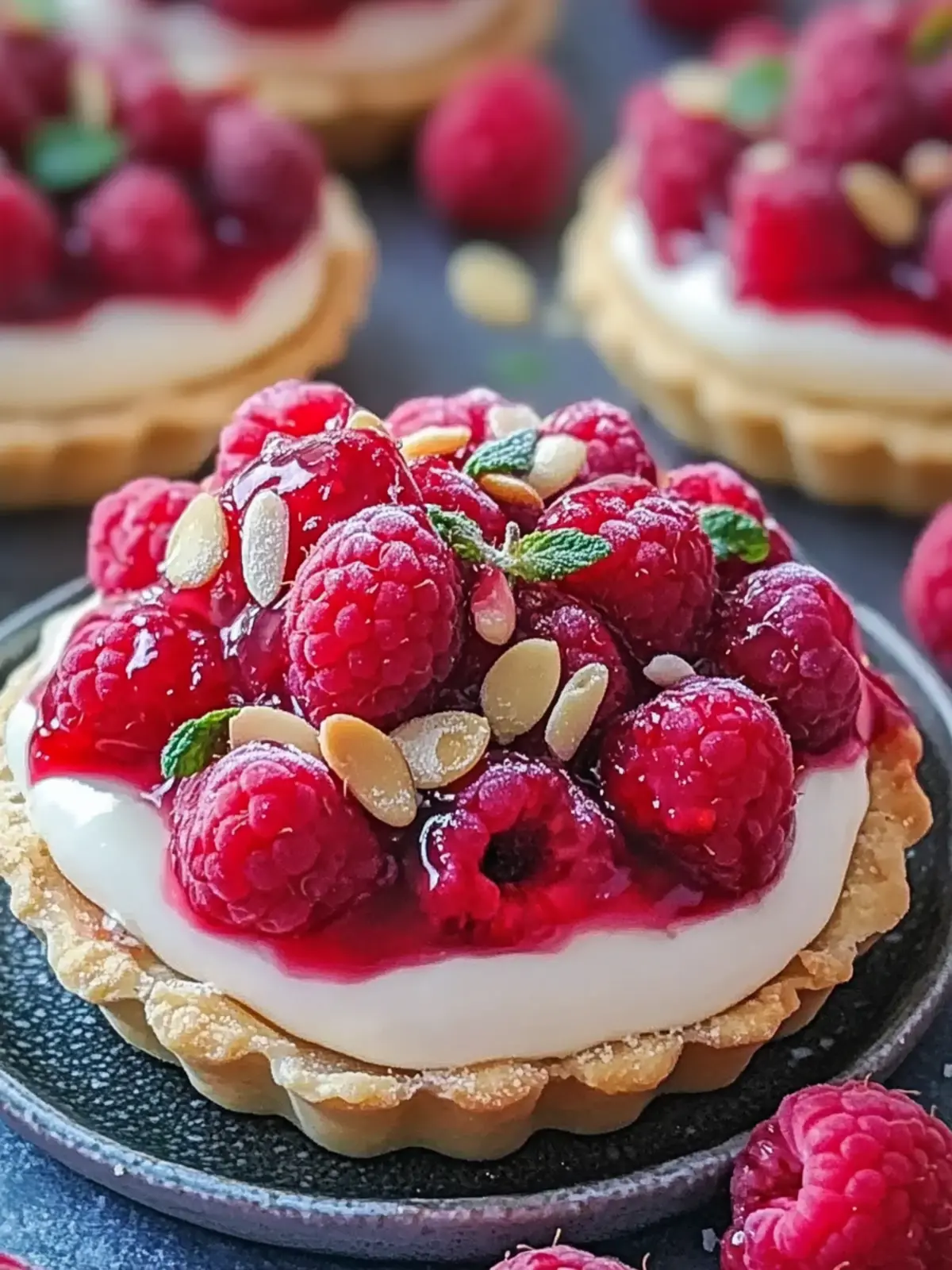 Raspberry Rhapsody Tarts: A Sweet Taste of Delight! 2 Raspberry Rhapsody Tarts