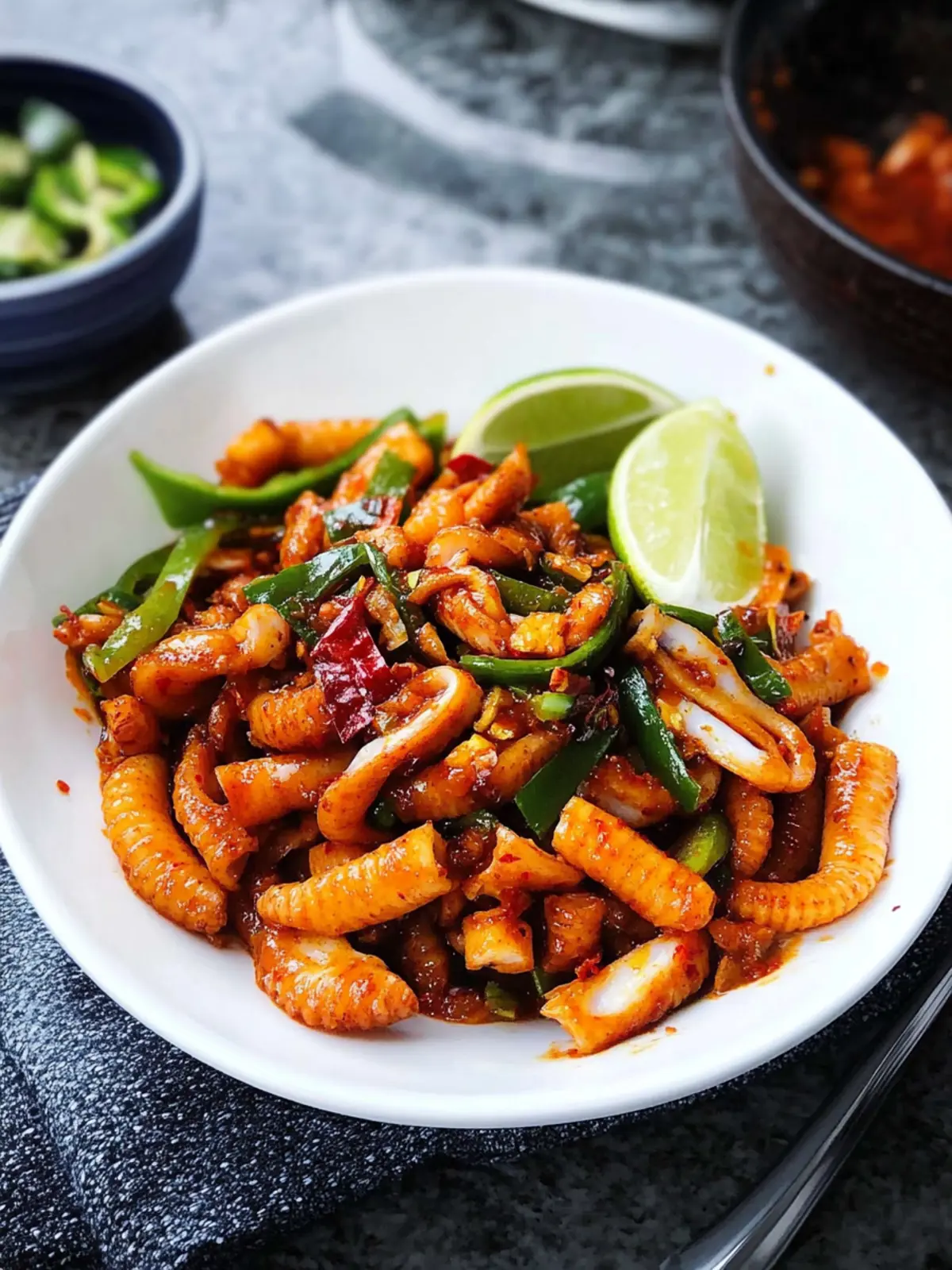 Spicy Stir Fried Squid: A Flavor Explosion for Your Table 4 Spicy stir fried squid