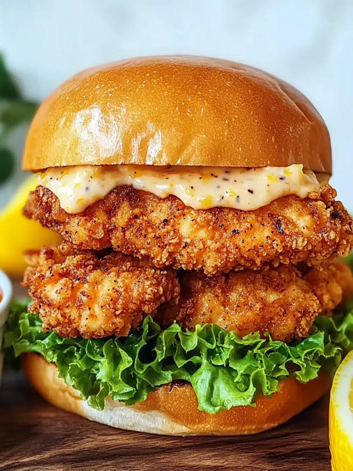 Crispy Lemon Pepper Chicken Sandwich You’ll Crave Every Time 4 Crispy Lemon Pepper Chicken Sandwich
