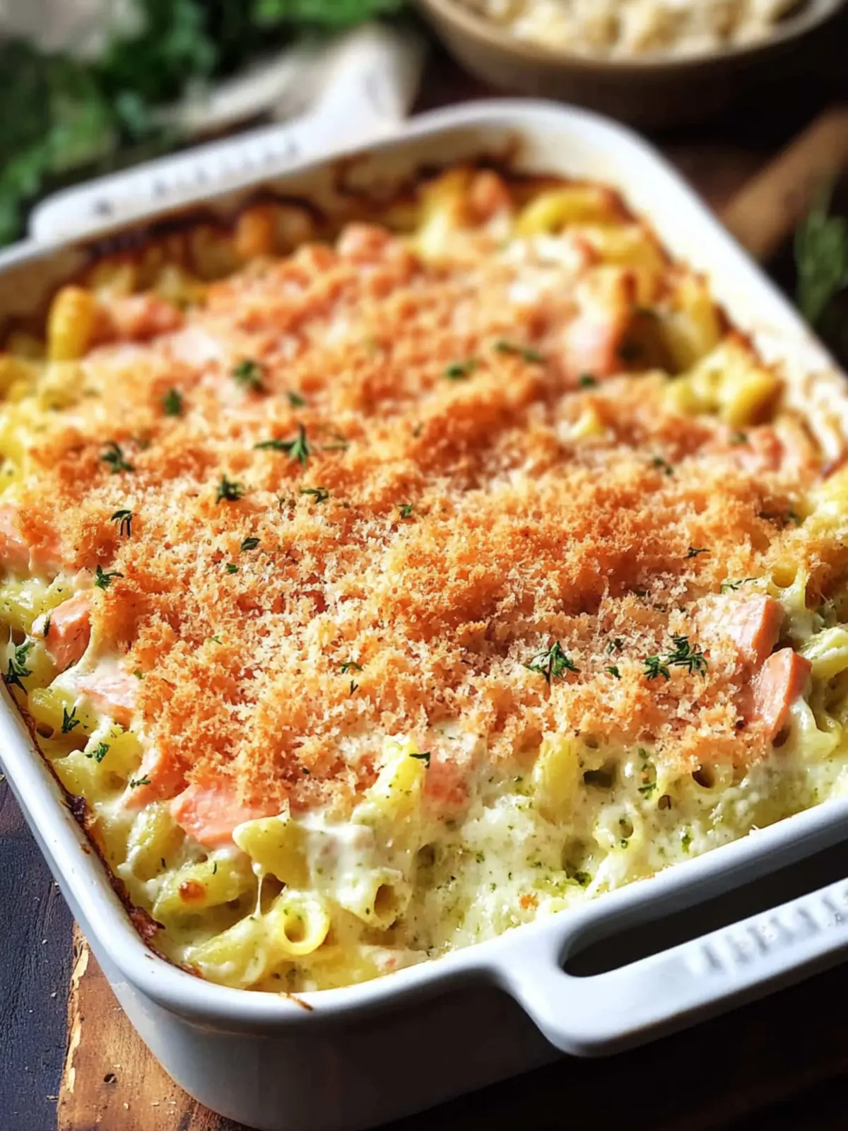 Creamy Salmon Pasta Bake: Your New Healthy Dinner Delight 3 Creamy Salmon Pasta Bake (Healthy)
