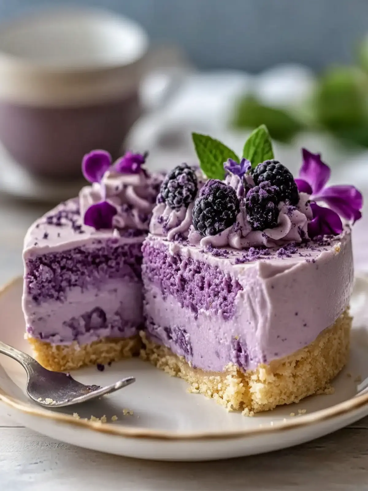Divine Creamy Ube Cheesecake to Brighten Your Day 2 Creamy Ube Cheesecake