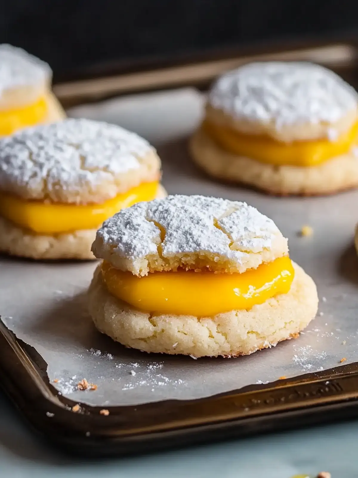 Delicious Coconut Mango Cookies with Mango Curd Filling 4 Coconut Mango Cookies with Mango Curd Fillings
