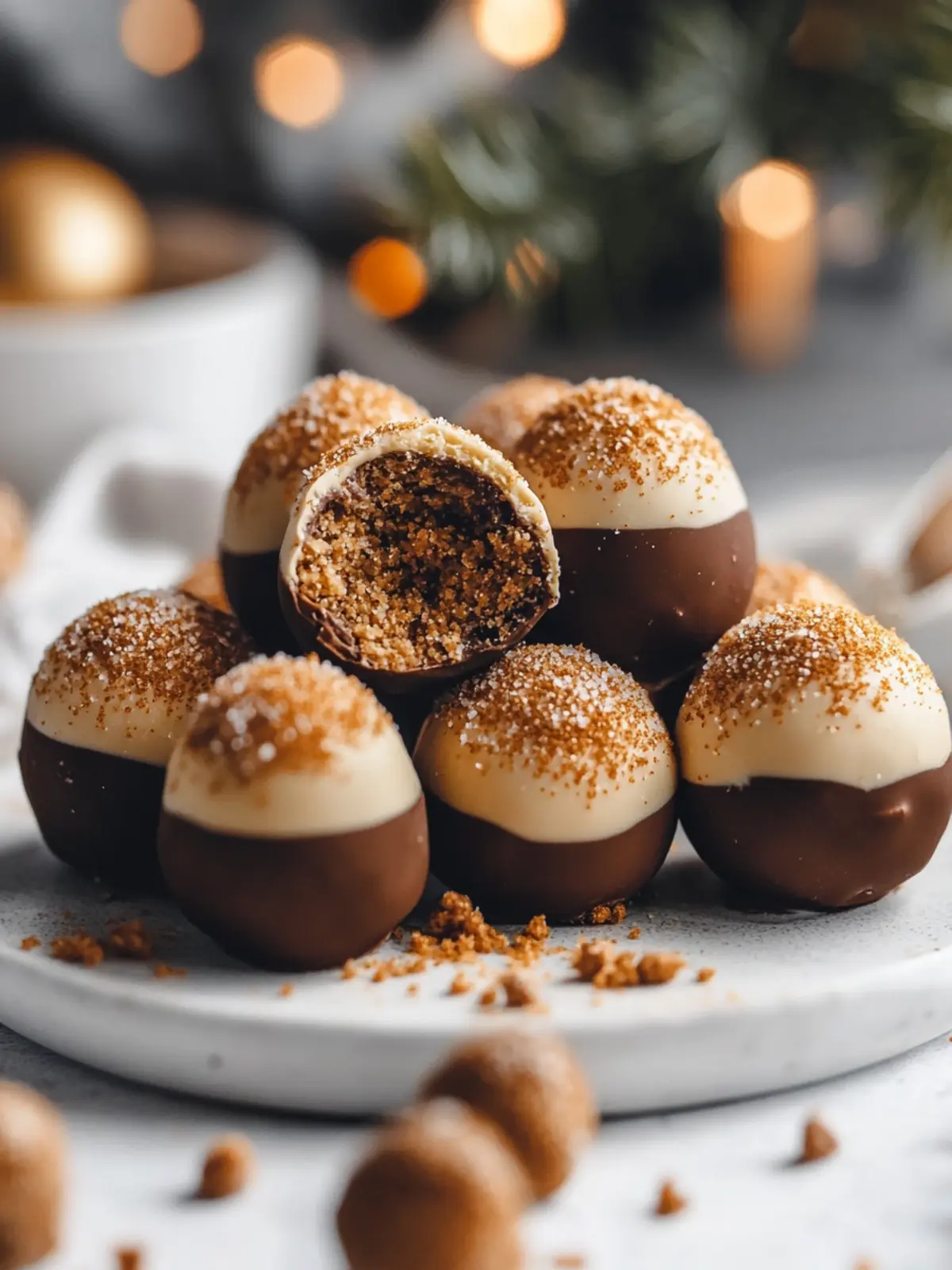 Deliciously Easy Biscoff Christmas Truffles for Gifting 2 Biscoff Christmas Truffles