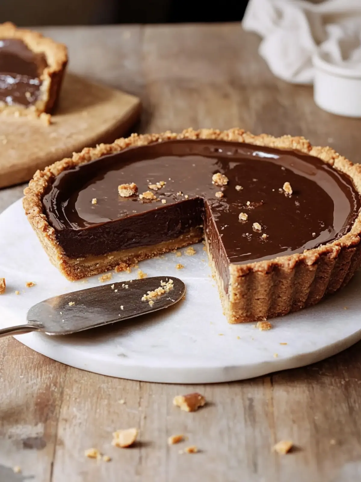 Indulge in Chocolate Tart with Hazelnut Crust and Toffee Bliss 5 chocolate tart with hazelnut crust and toffee butterscotch
