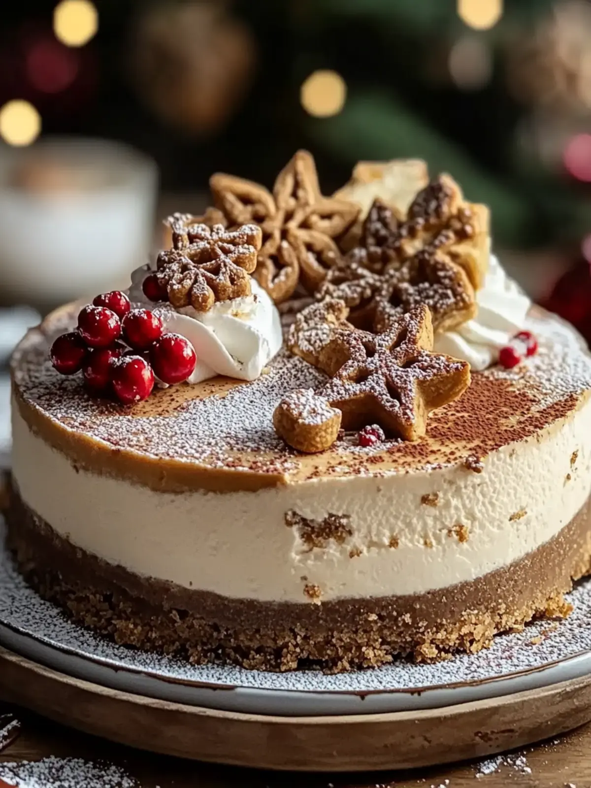 Irresistible Christmas Gingerbread Cheesecake for Festive Feasts 2 Christmas Gingerbread Cheesecake