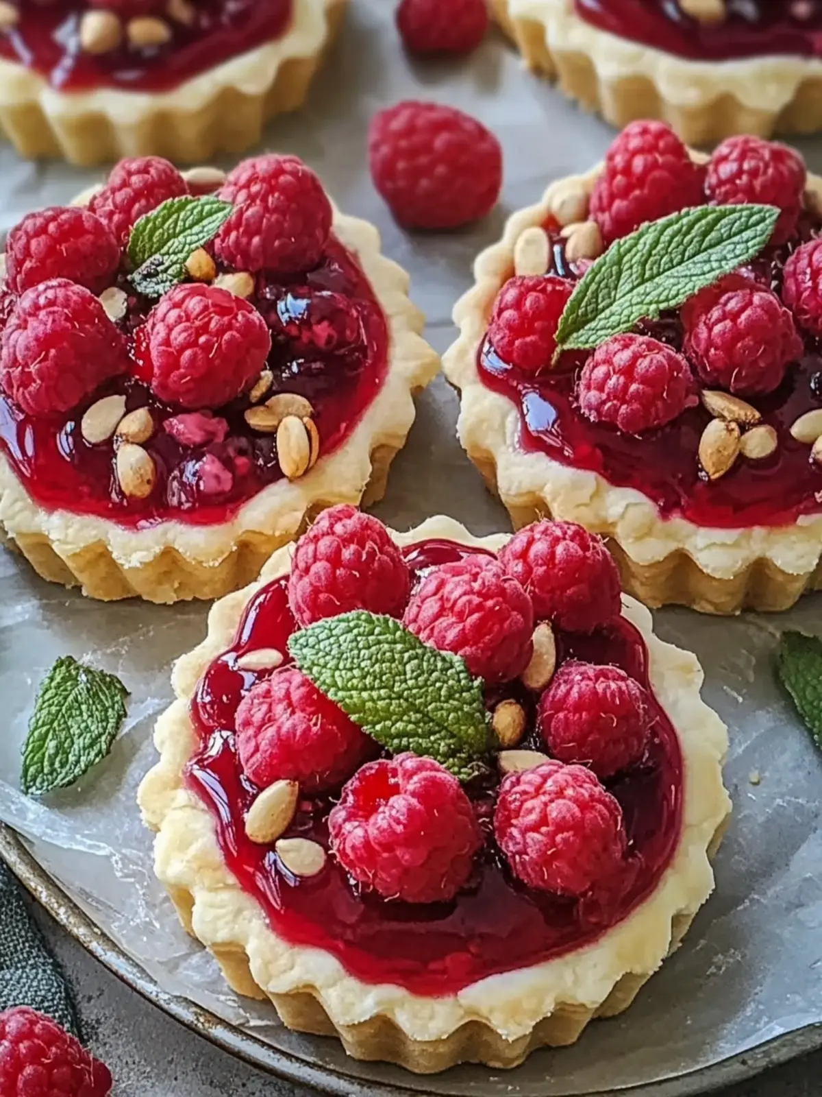 Raspberry Rhapsody Tarts: A Sweet Taste of Delight! 3 Raspberry Rhapsody Tarts
