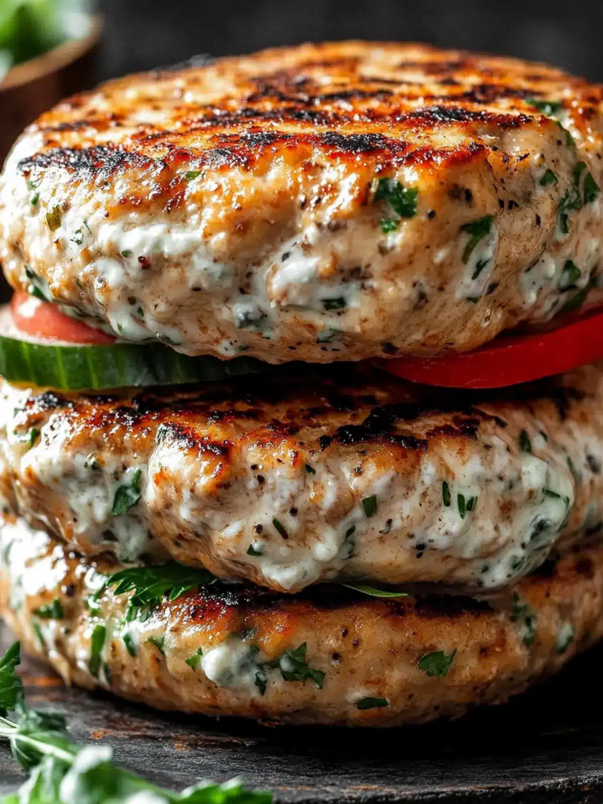 Juicy Greek Chicken Burgers with Tzatziki Bliss You’ll Love 4 Juicy Greek Chicken Burgers with Tzatziki Bliss