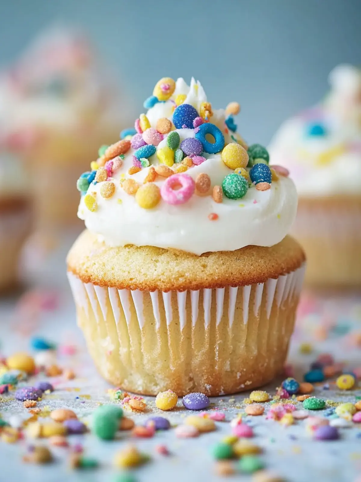 Lucky Charms Cereal Milk Confetti Cupcakes: A Magical Treat! 2 Lucky Charms Cereal Milk Confetti Cupcakes
