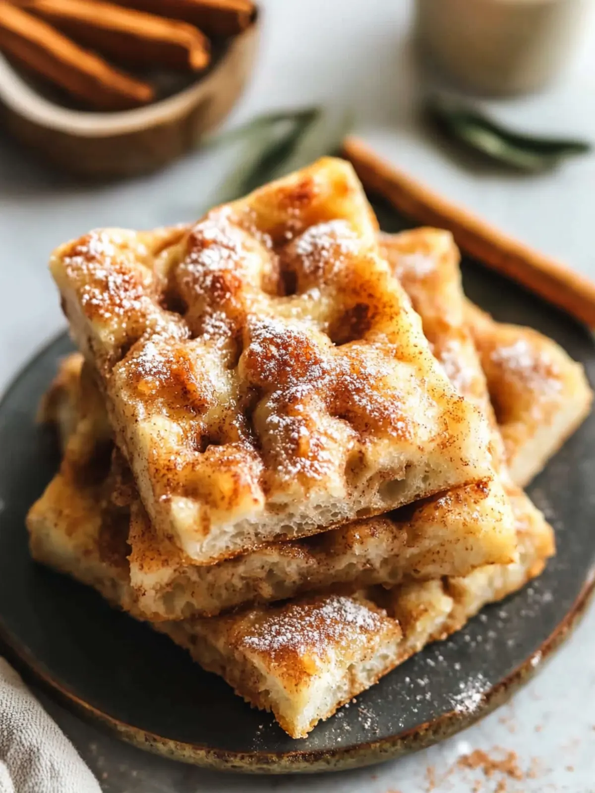 Irresistible Cinnamon Focaccia: Homemade & Heavenly Delight 2 Cinnamon Focaccia