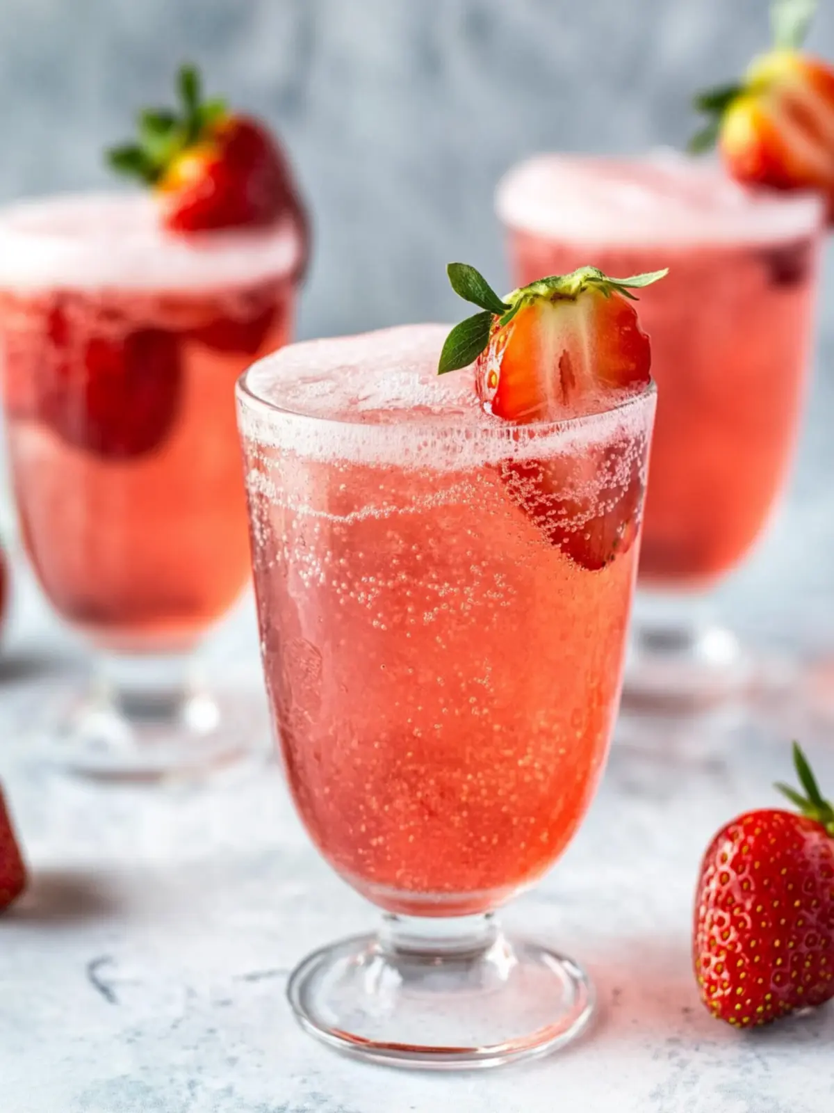 Sparkling Strawberry Mocktail Spritzer for Refreshing Sips 2 Strawberry Mocktail Spritzer