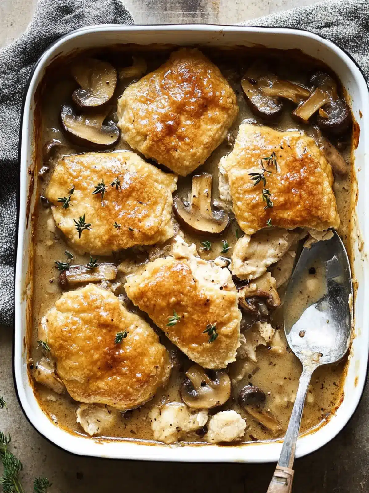Mouthwatering Mushroom & Chicken Cobbler for Cozy Nights 3 Mushroom & chicken cobbler