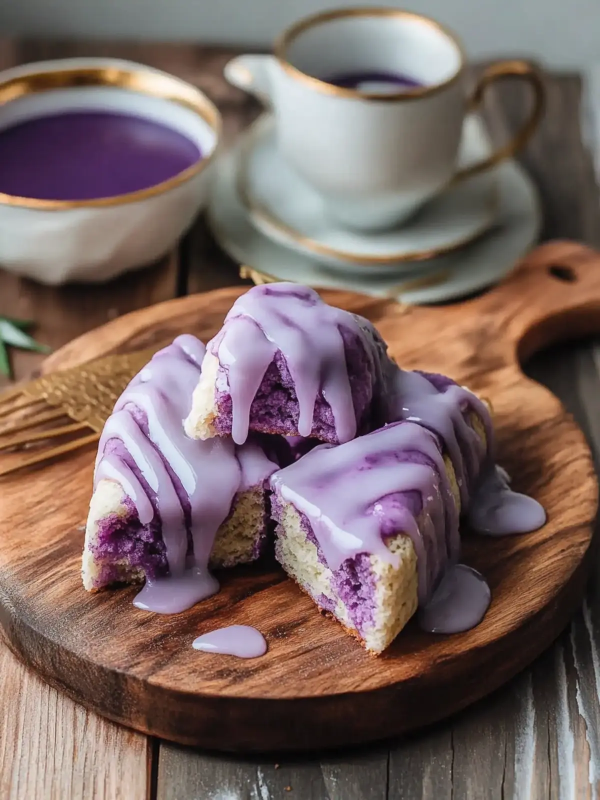 Delicious Ube Scones with Ube Glaze for Weekend Indulgence 3 Ube Scones with Ube Glaze