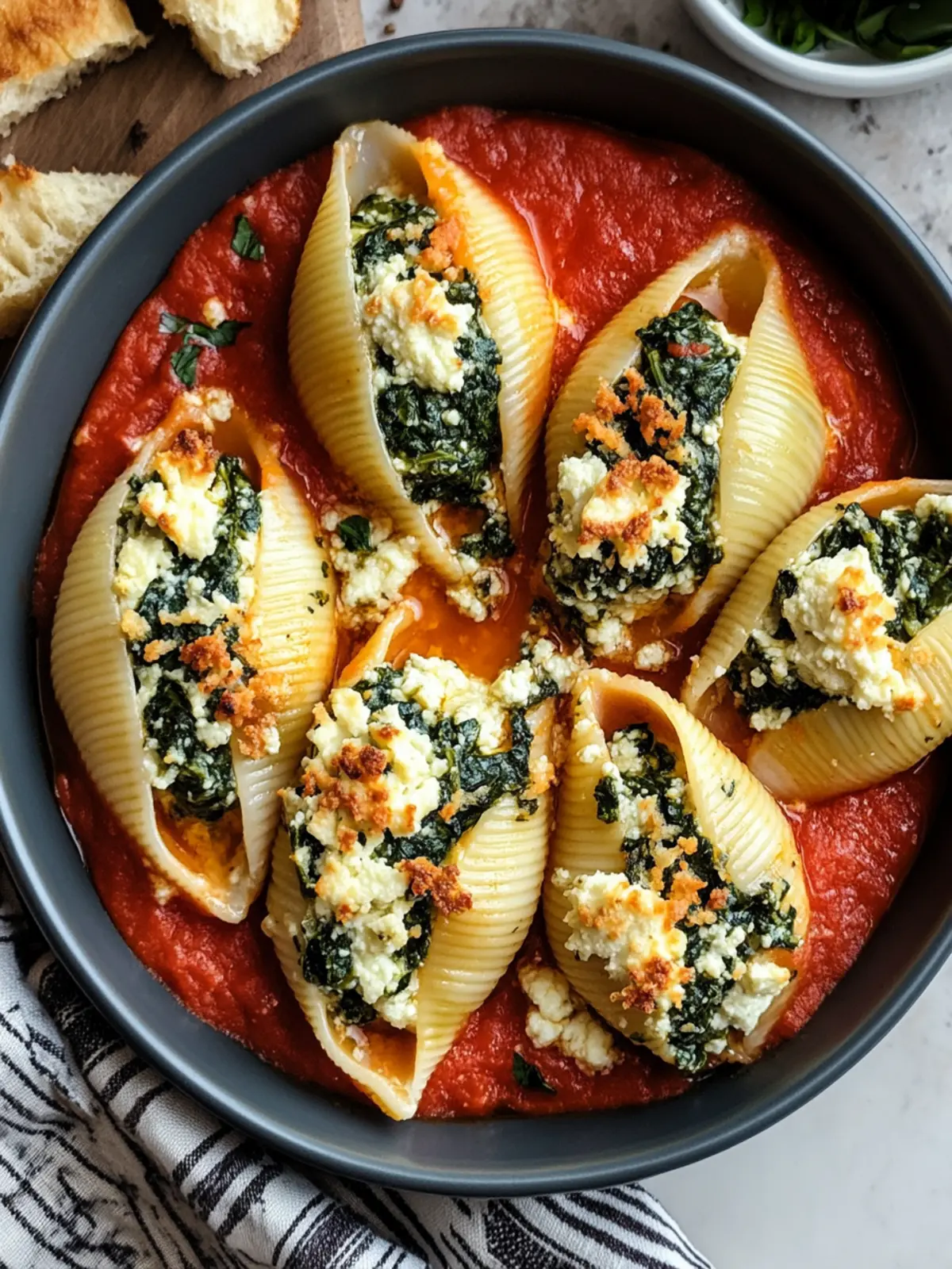 Delicious Spinach and Ricotta Stuffed Shells for Comfort Food Bliss 5 Spinach and Ricotta Stuffed Shells