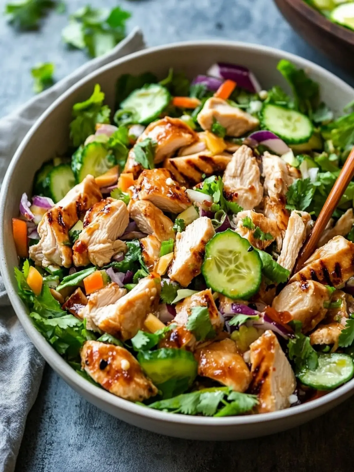 Paleo Chinese Chicken Salad with Creamy Almond Dressing 3 Paleo Chinese Chicken Salad