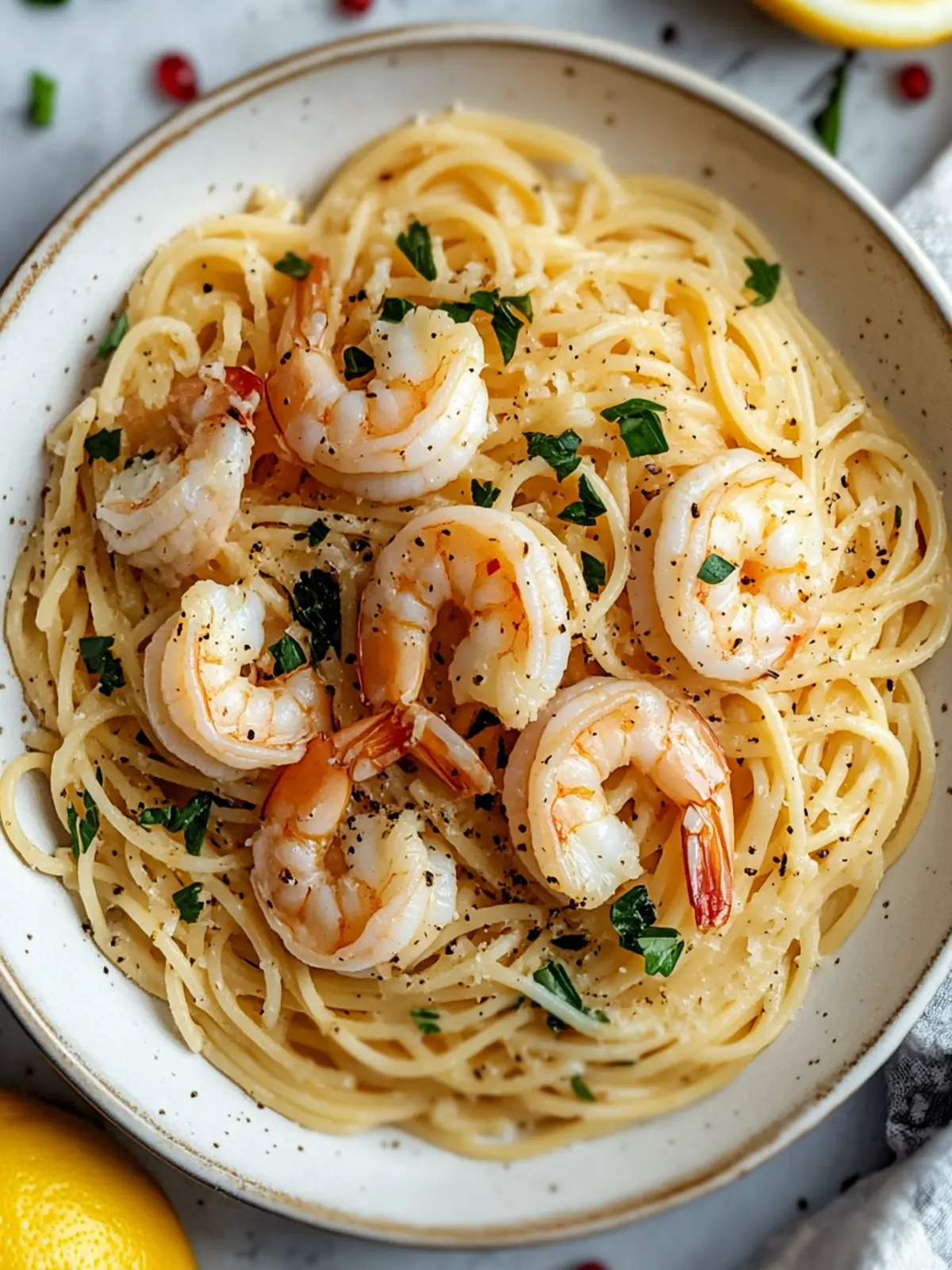 Savor Lemon Garlic Shrimp Pasta for a Quick Gourmet Delight 3 Lemon Garlic Shrimp Pasta
