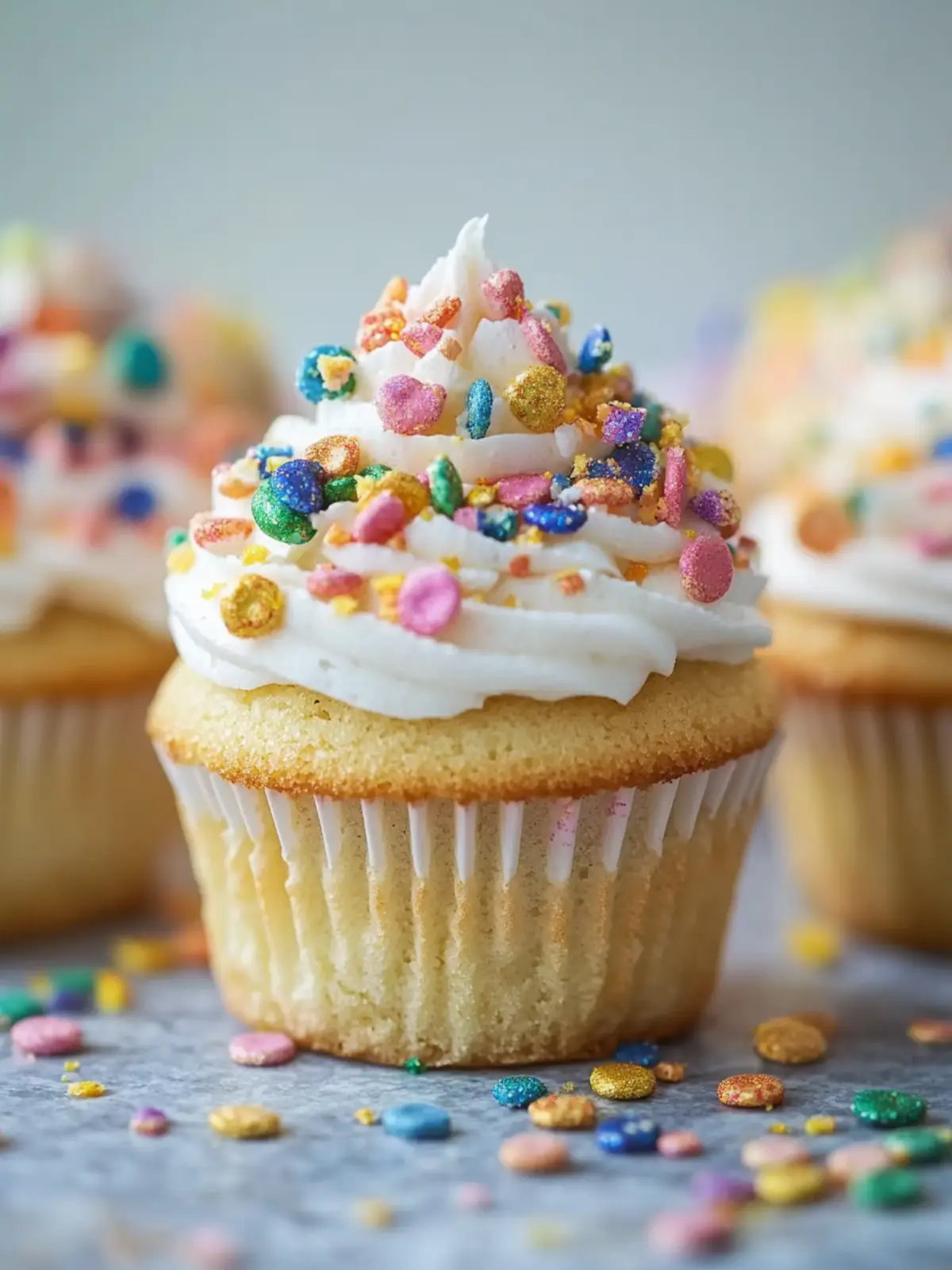 Lucky Charms Cereal Milk Confetti Cupcakes: A Magical Treat! 5 Lucky Charms Cereal Milk Confetti Cupcakes