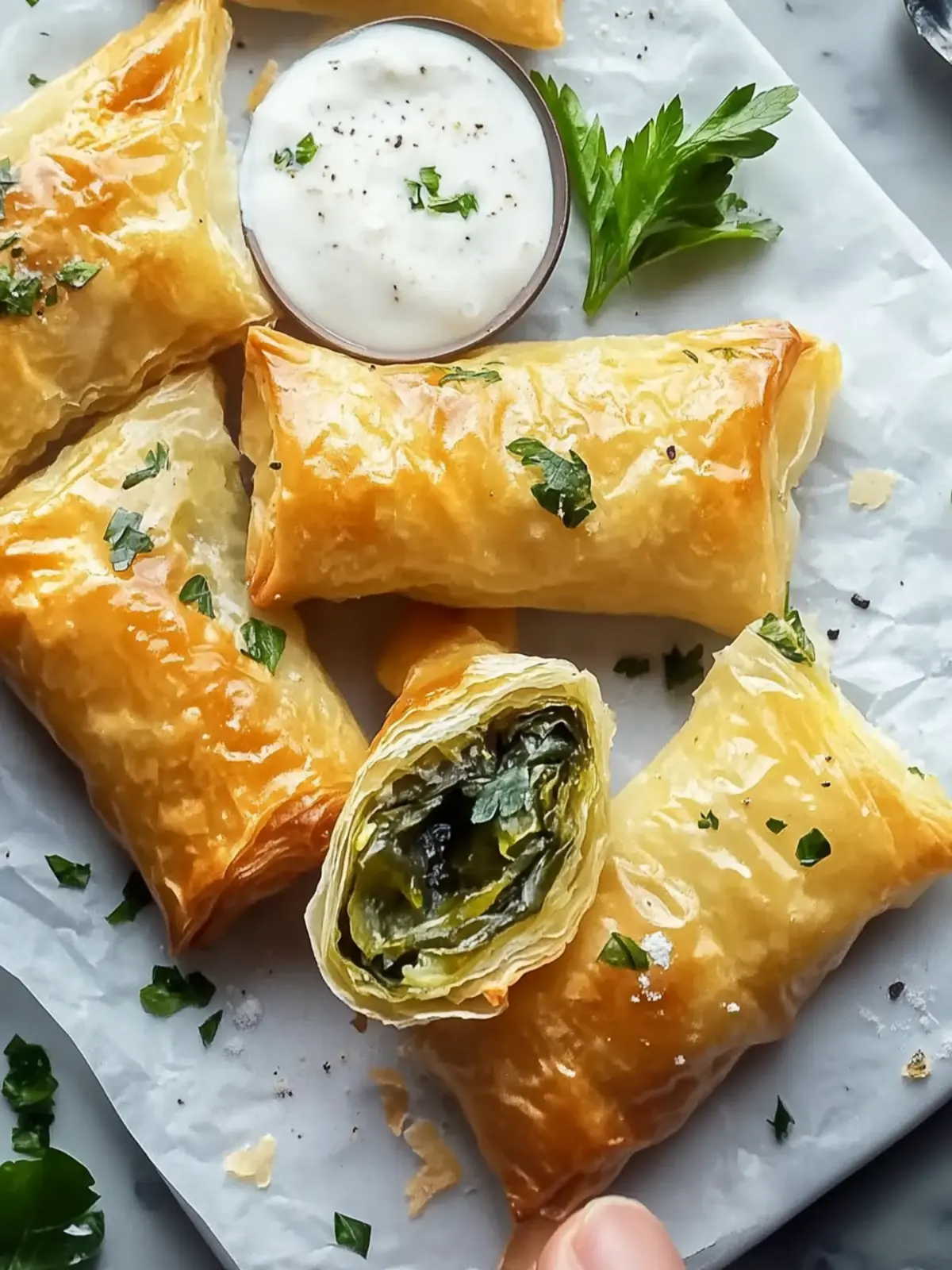Cozy Rice Paper Spanakopita Spirals for Guilt-Free Snacking 5 Cozy Rice Paper Spanakopita
