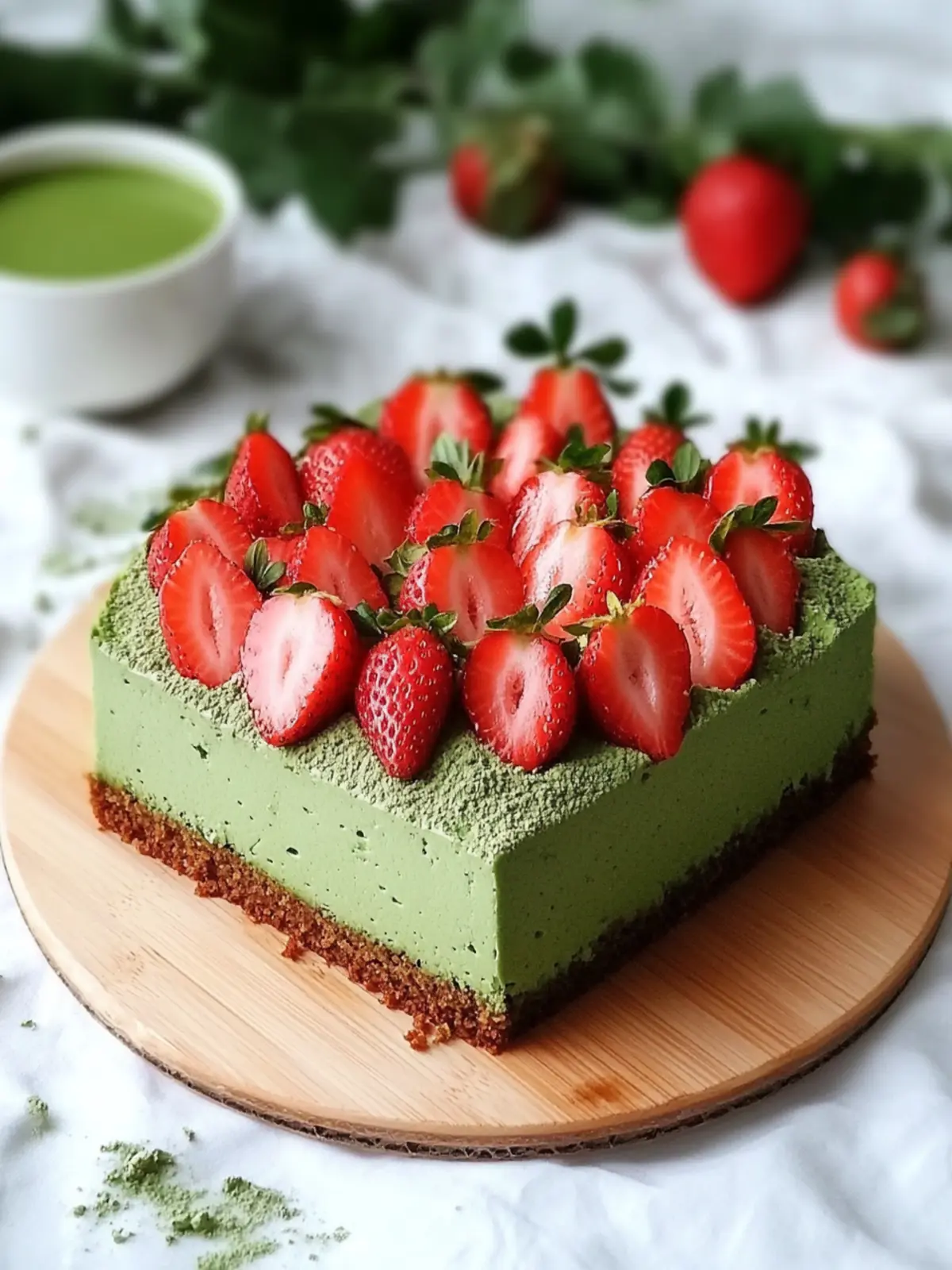 Easy Strawberry Matcha Cake – A Healthy Twist on Dessert! 5 Easy Strawberry Matcha Cake