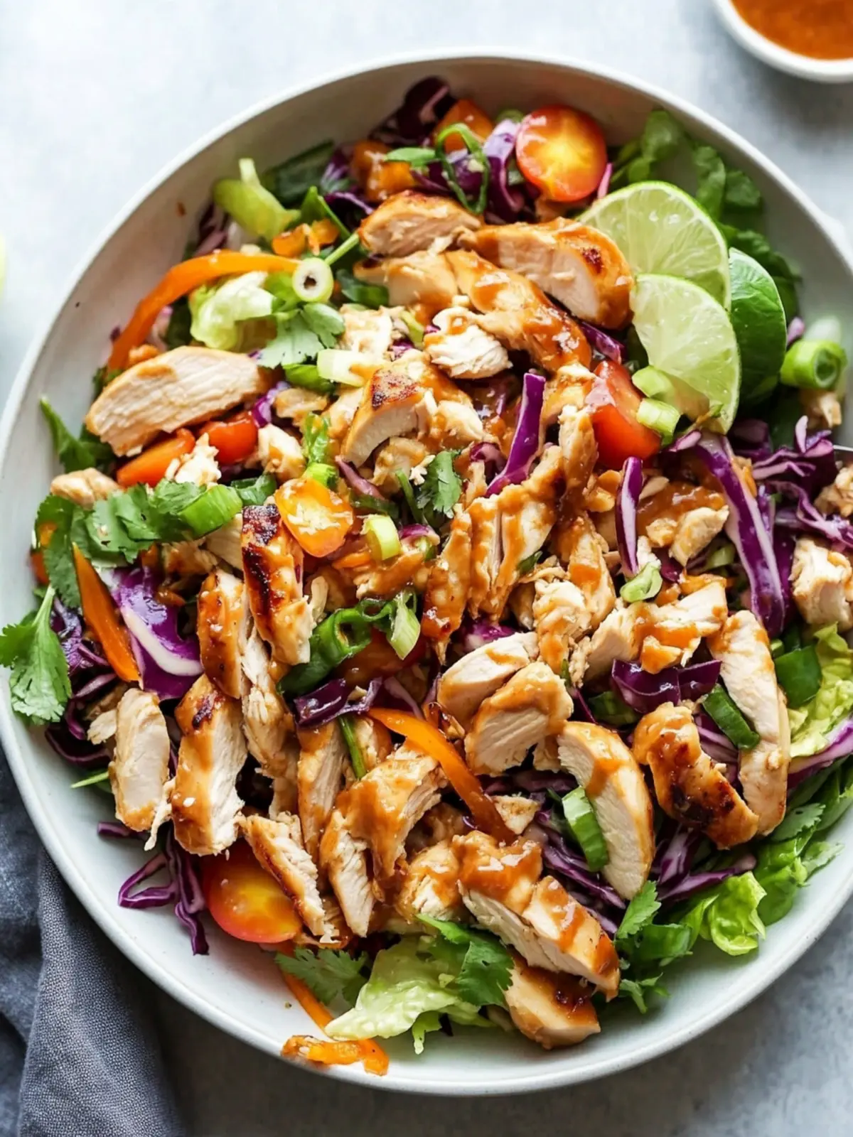 Paleo Chinese Chicken Salad with Creamy Almond Dressing 4 Paleo Chinese Chicken Salad