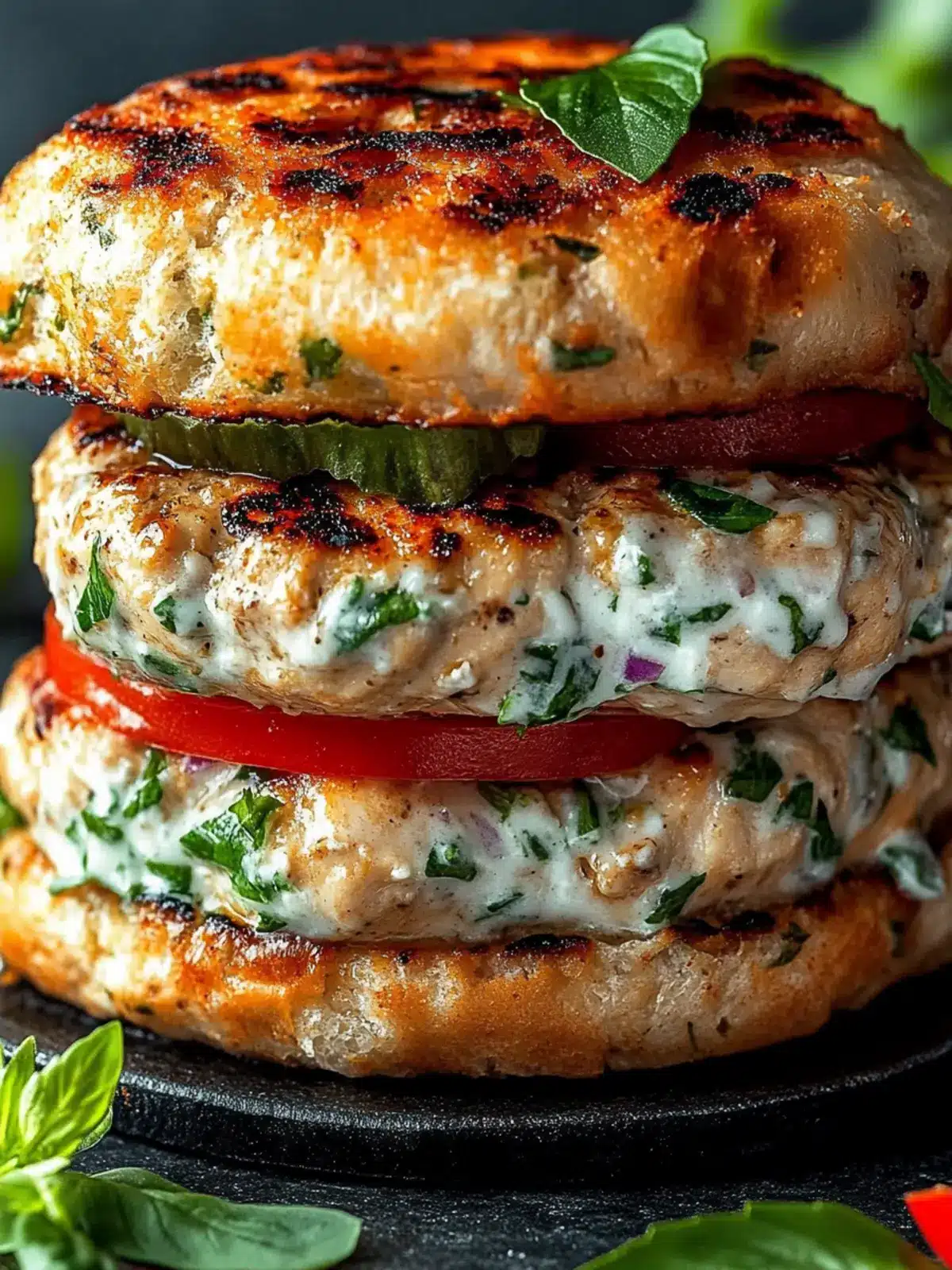 Juicy Greek Chicken Burgers with Tzatziki Bliss You’ll Love 2 Juicy Greek Chicken Burgers with Tzatziki Bliss