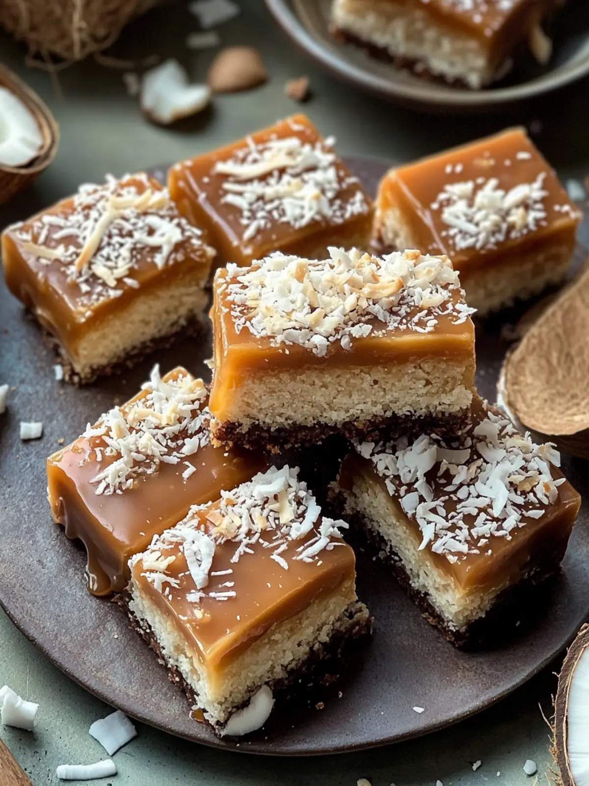 Irresistible Coconut Caramel Bars You’ll Love Making Today 4 Coconut Caramel Bars
