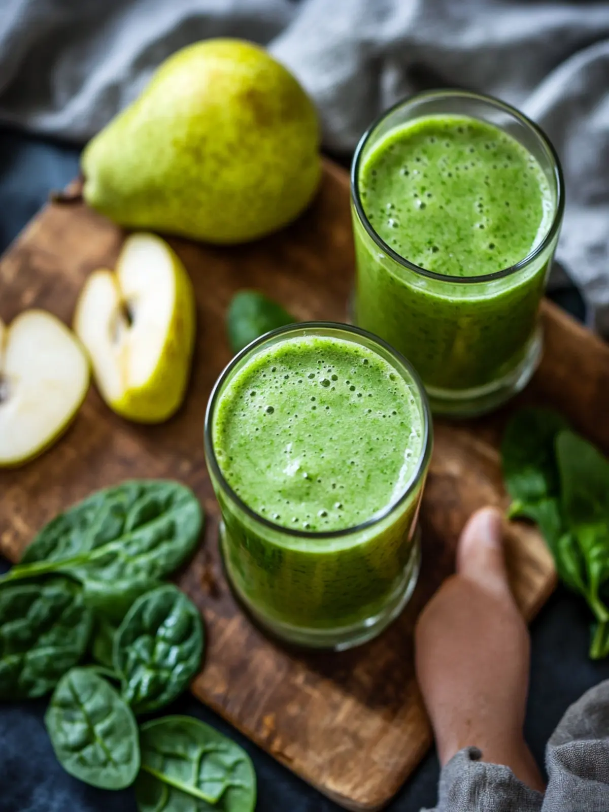 Energize Your Day with a Pear Spinach Smoothie Delight 4 Pear Spinach Smoothie