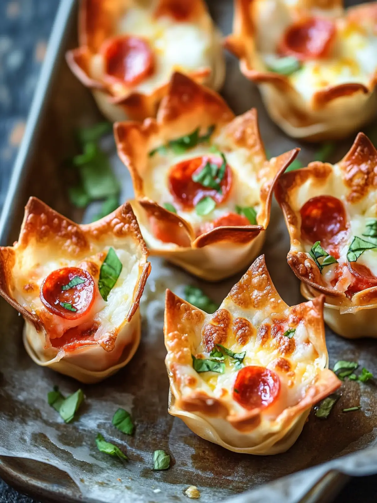 Savory Wonton Pizza Cups: A Fun Twist on Your Favorite Snack 3 Wonton Pizza Cups
