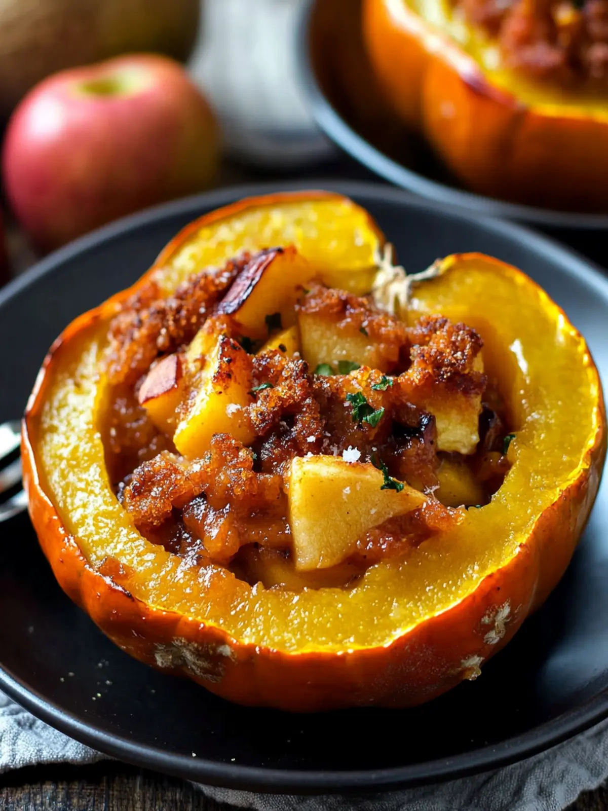 Delicious Apple-Stuffed Acorn Squash for Cozy Dinners 4 Apple-Stuffed Acorn Squash