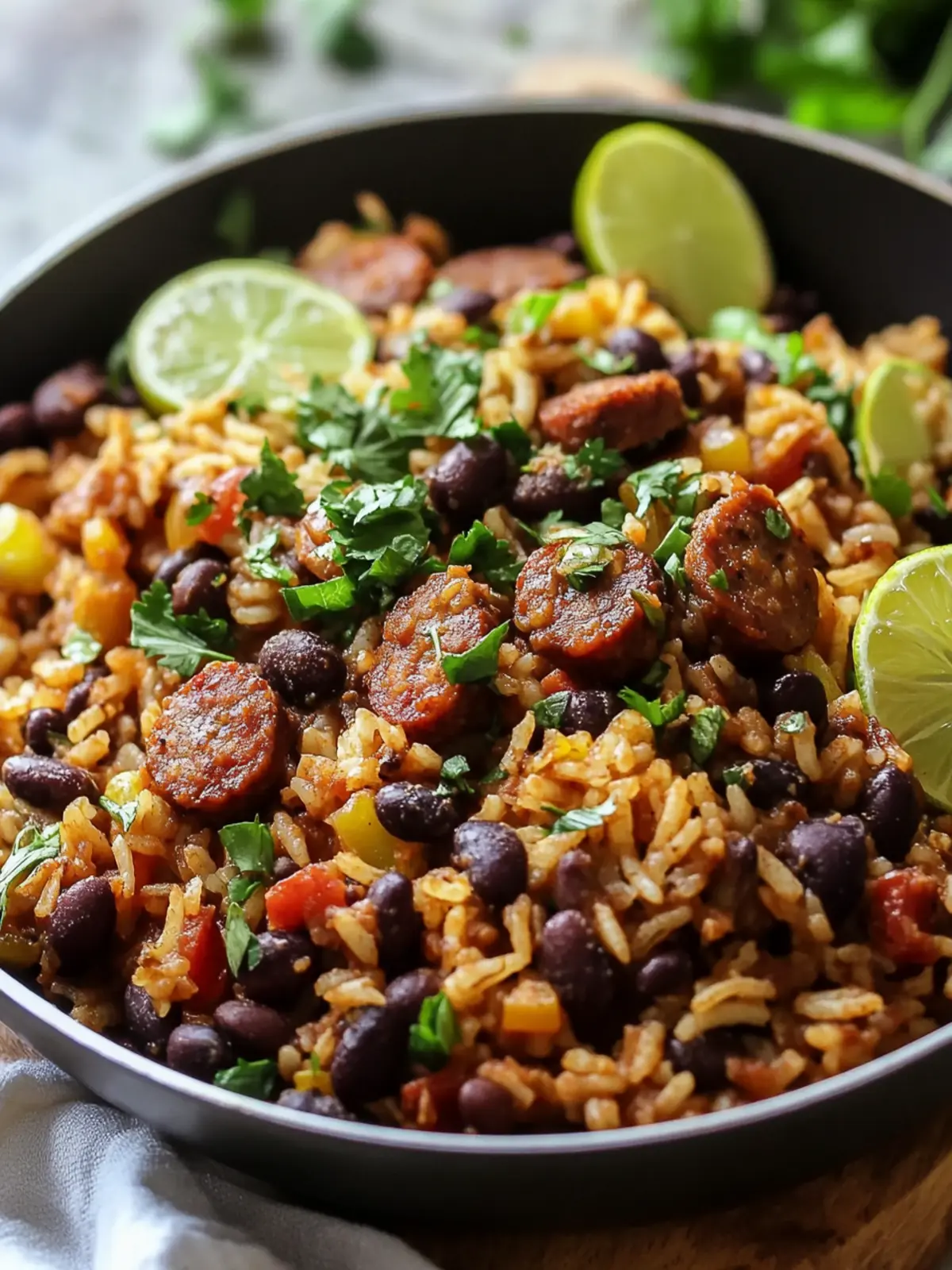 Black Beans, Sausage and Rice Skillet: Easy Weeknight Delight 4 Black Beans, Sausage and Rice Skillet
