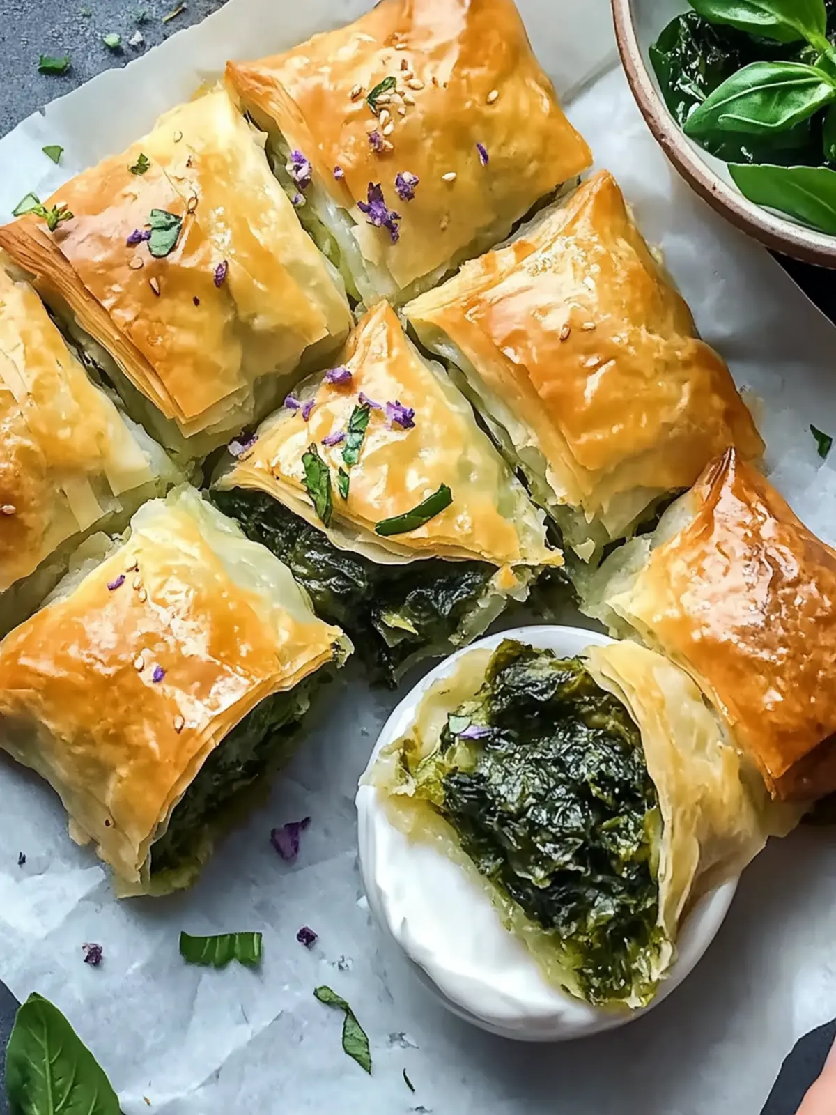 Cozy Rice Paper Spanakopita Spirals for Guilt-Free Snacking 2 Cozy Rice Paper Spanakopita
