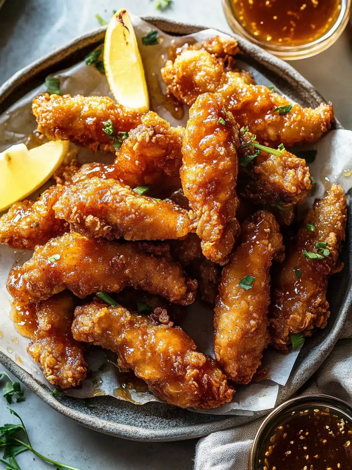 Baked Crispy Hot Honey Chicken Tenders You Can't Resist 4 Baked Crispy Hot Honey Chicken Tenders