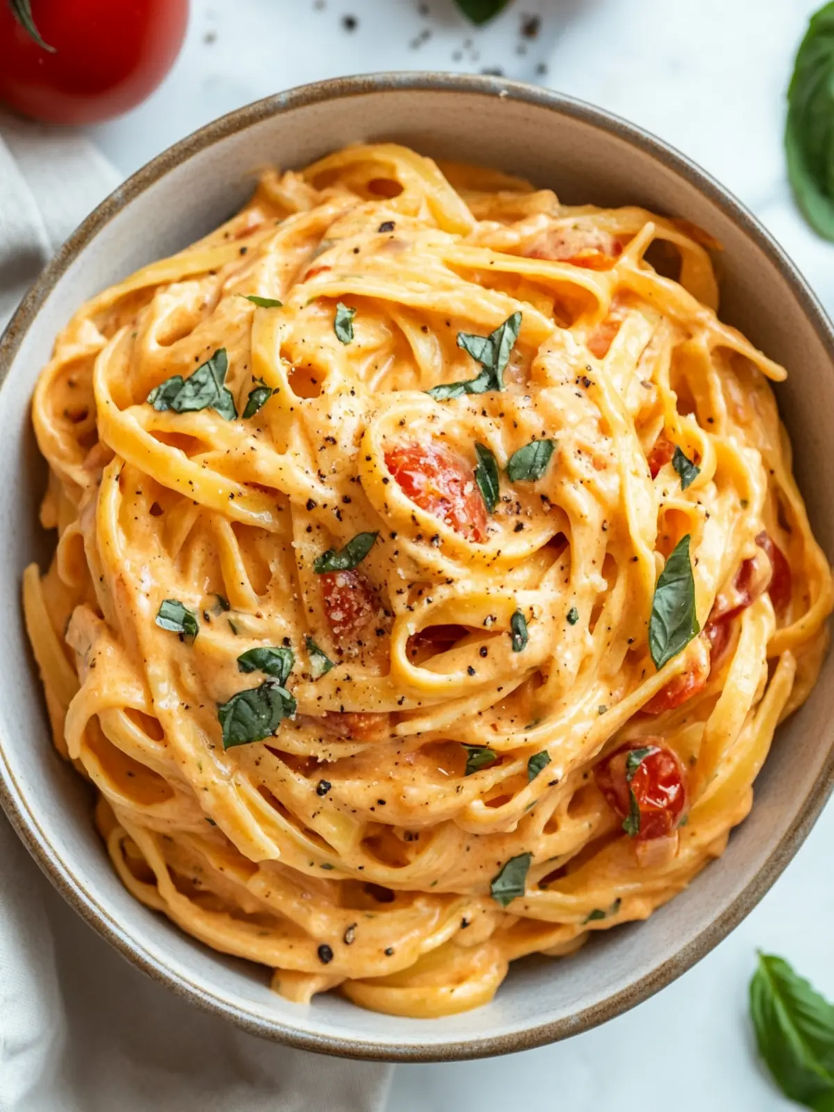 Creamy Tomato Basil Pasta: Your New Comfort Food Delight 3 Creamy Tomato Basil Pasta