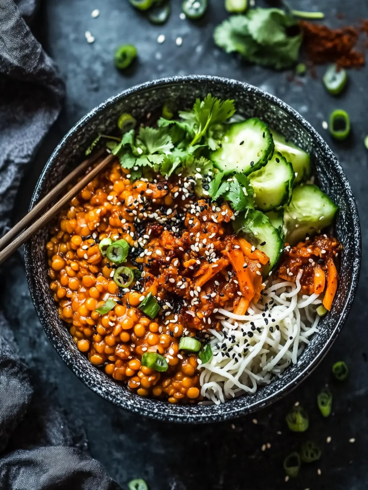 Korean Lentils Vegan Bulgogi: A Quick Comfort Food Delight 4 Korean Lentils Vegan Bulgogi