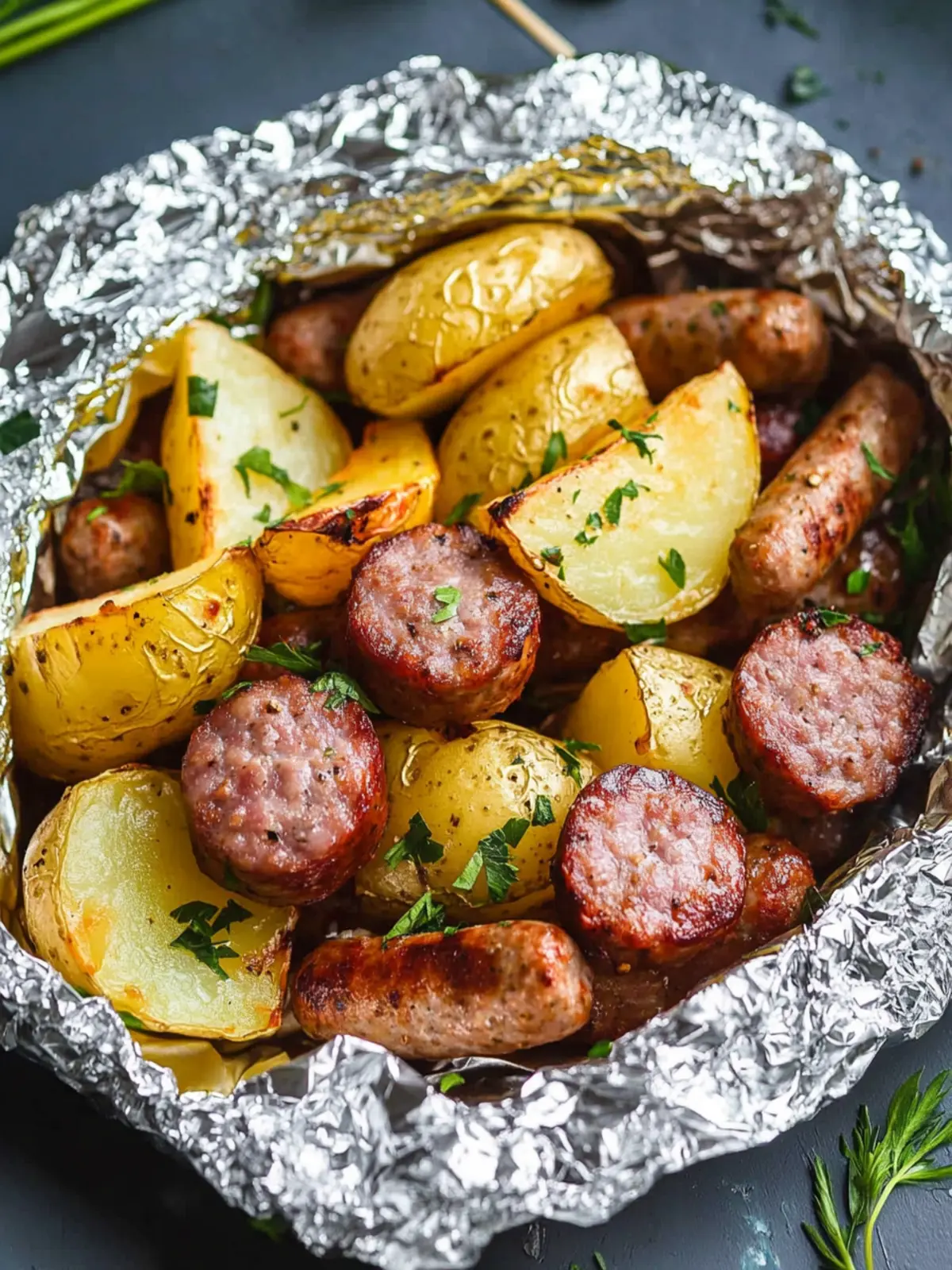 Sausage and Potato Foil Packets for Effortless Weeknight Dinners 3 Sausage and Potato Foil Packets
