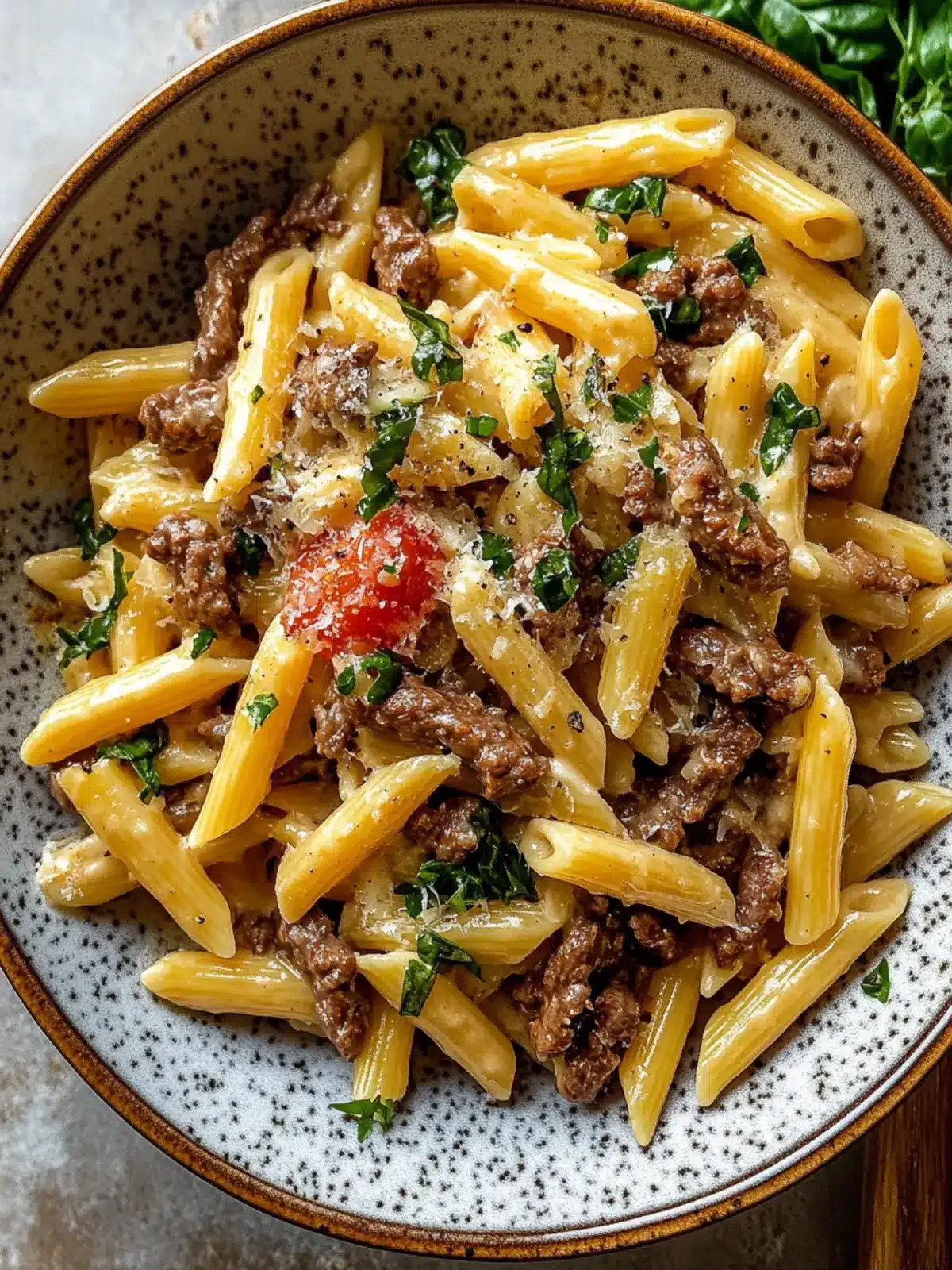 Creamy Garlic Beef Pasta with Low Carb Qetoe Penne Bliss 3 Creamy Garlic Beef Pasta with Low Carb Qetoe Penne