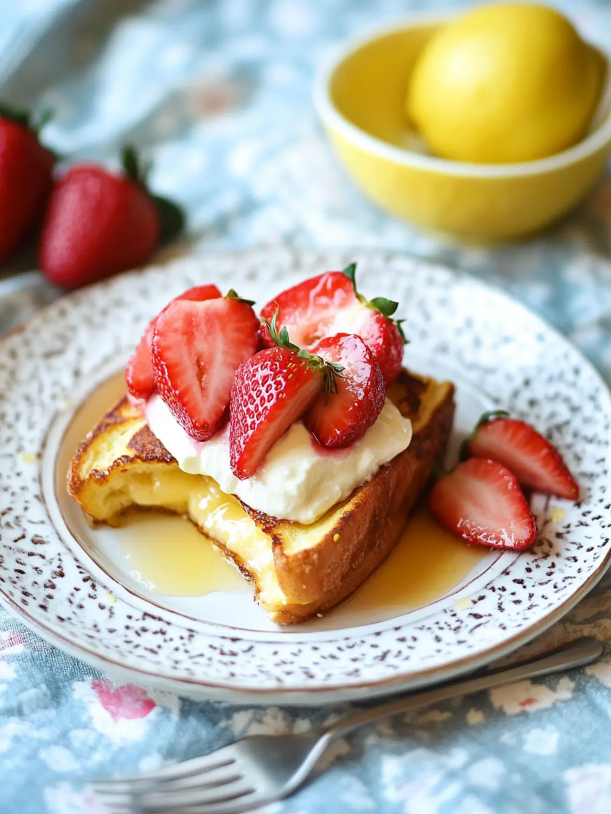 Delicious Overnight Cream Cheese-Stuffed Lemon French Toast 5 Overnight Cream Cheese-Stuffed Lemon French Toast with Strawberries