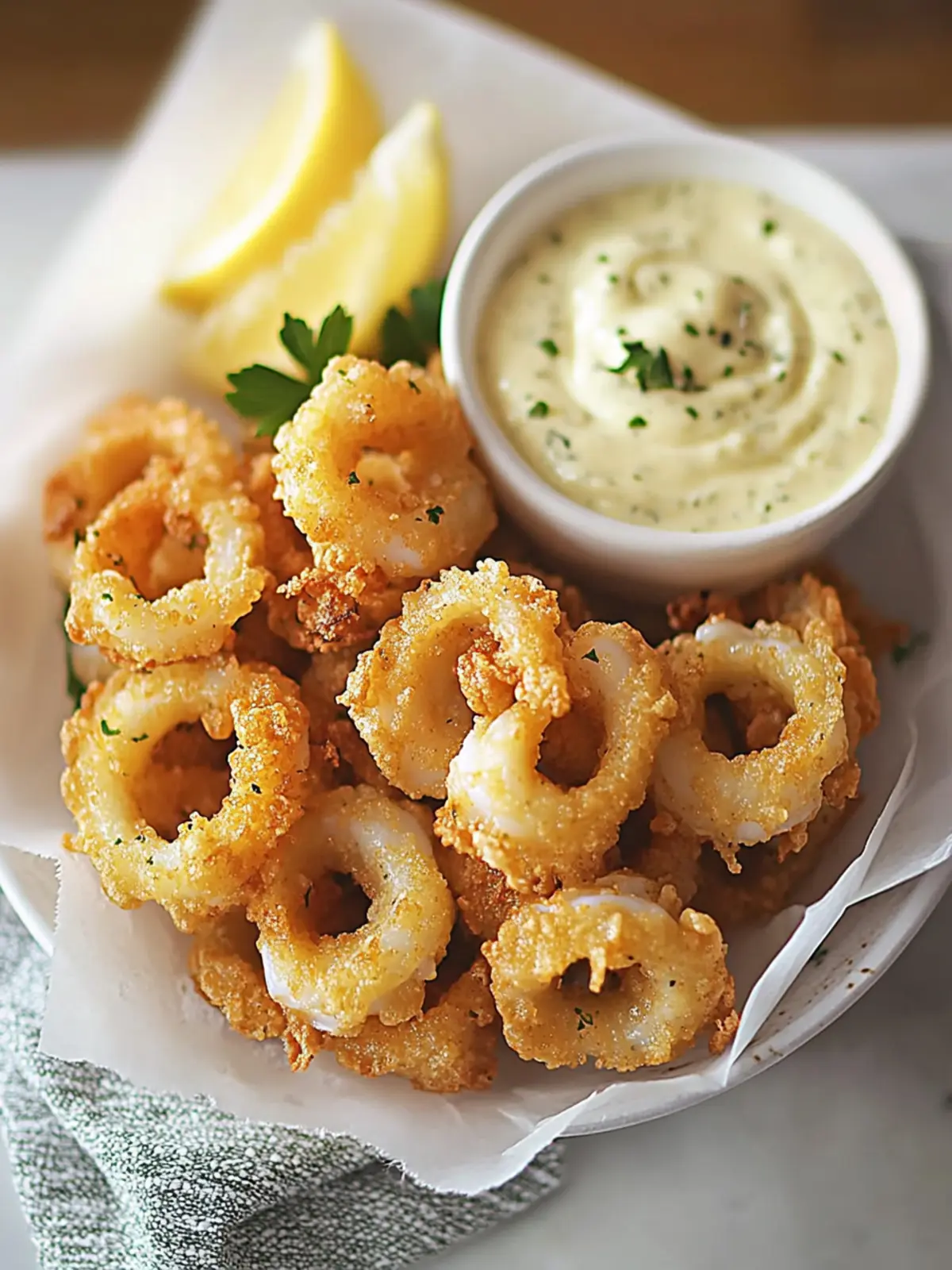 Crispy Calamari Fritti with Zesty Pepperoncini Aioli 3 Calamari Fritti with Pepperoncini Aioli