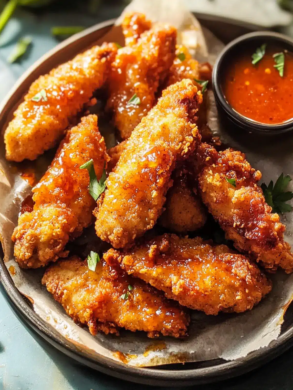 Baked Crispy Hot Honey Chicken Tenders You Can't Resist 3 Baked Crispy Hot Honey Chicken Tenders