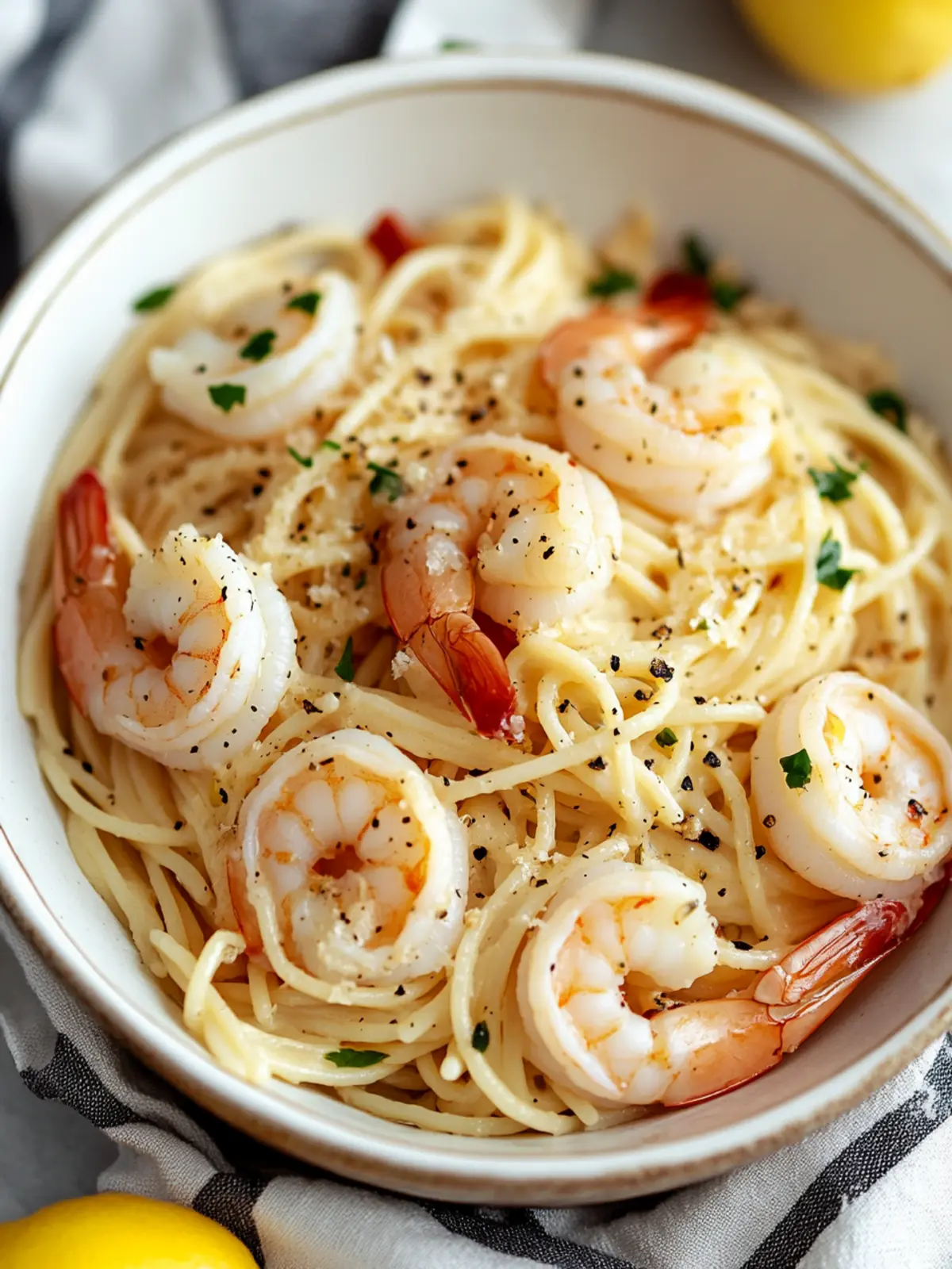 Savor Lemon Garlic Shrimp Pasta for a Quick Gourmet Delight 2 Lemon Garlic Shrimp Pasta