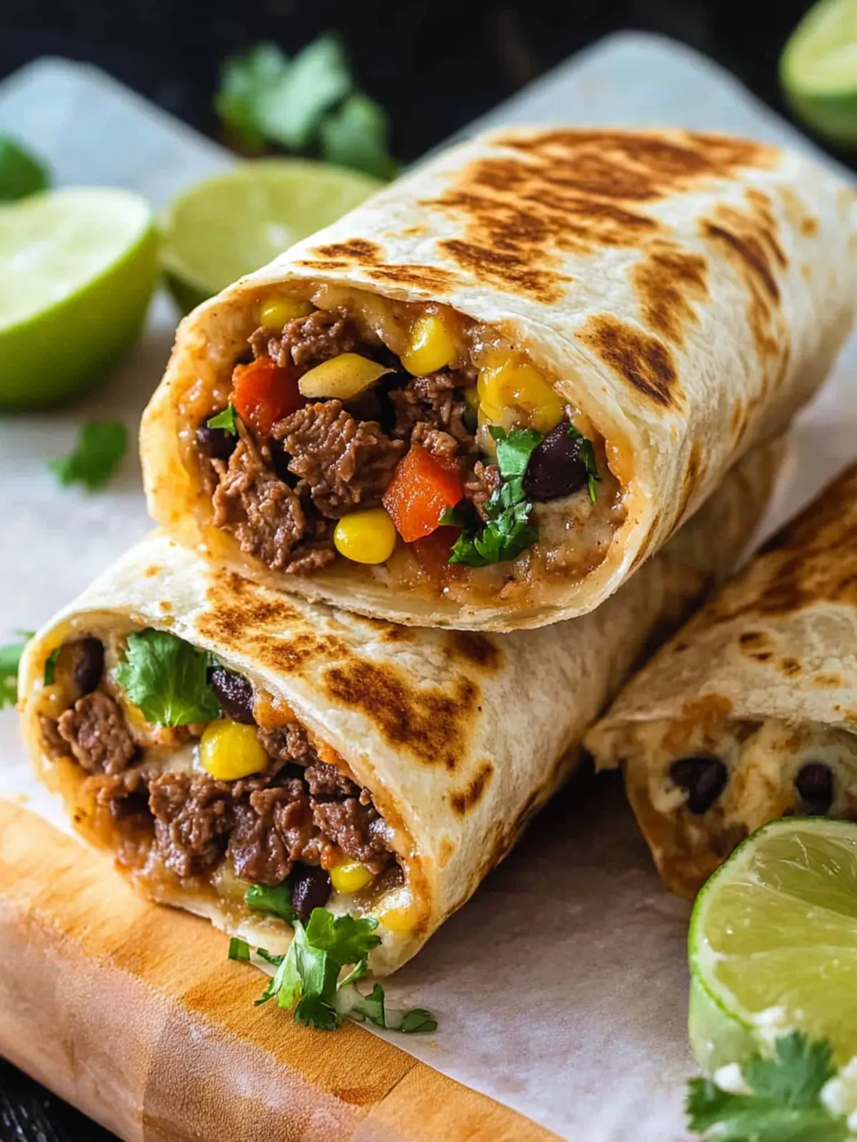 Mouthwatering Beef Burritos: Your New Favorite Recipe! 4 Beef Burritos