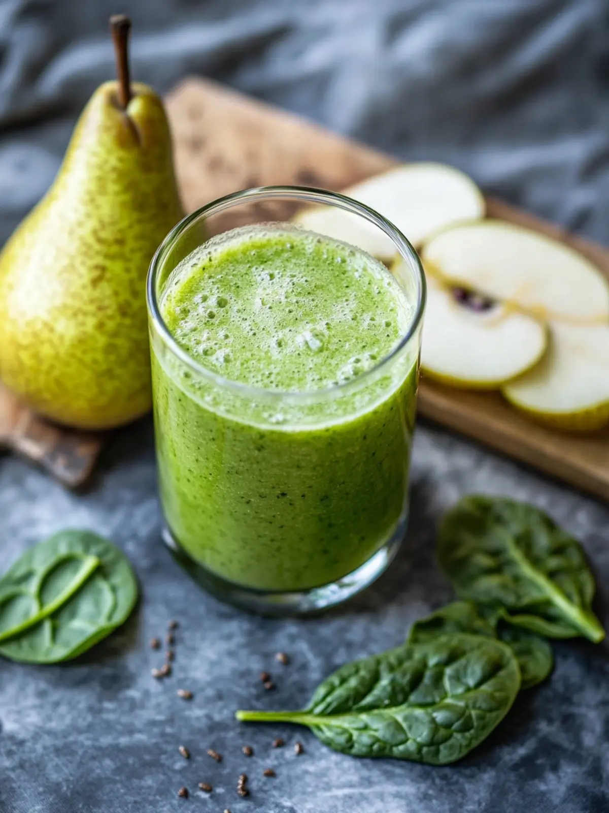 Energize Your Day with a Pear Spinach Smoothie Delight 2 Pear Spinach Smoothie