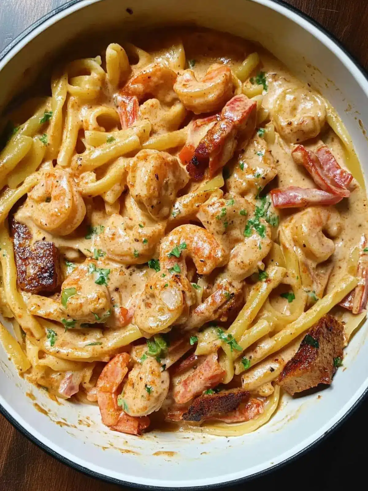 One-Pot Creamy Cajun Pasta that’ll Spice Up Your Dinner! 3 One-Pot Creamy Cajun Pasta